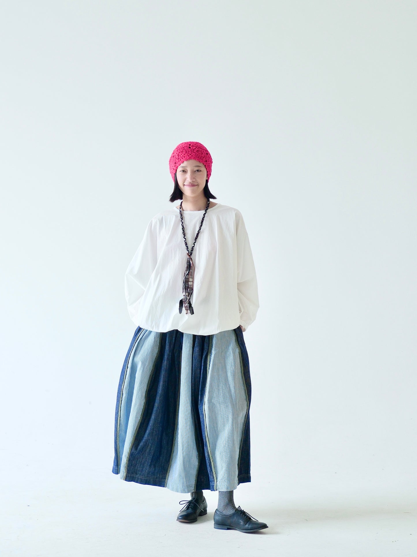 Patchwork Wide Hem Skirt – Made in Japan