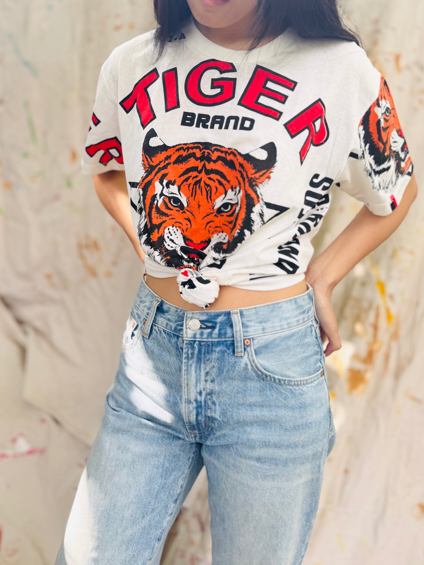 Tiger Brand Vintage Graphic Tee β Retro Seedmen Edition