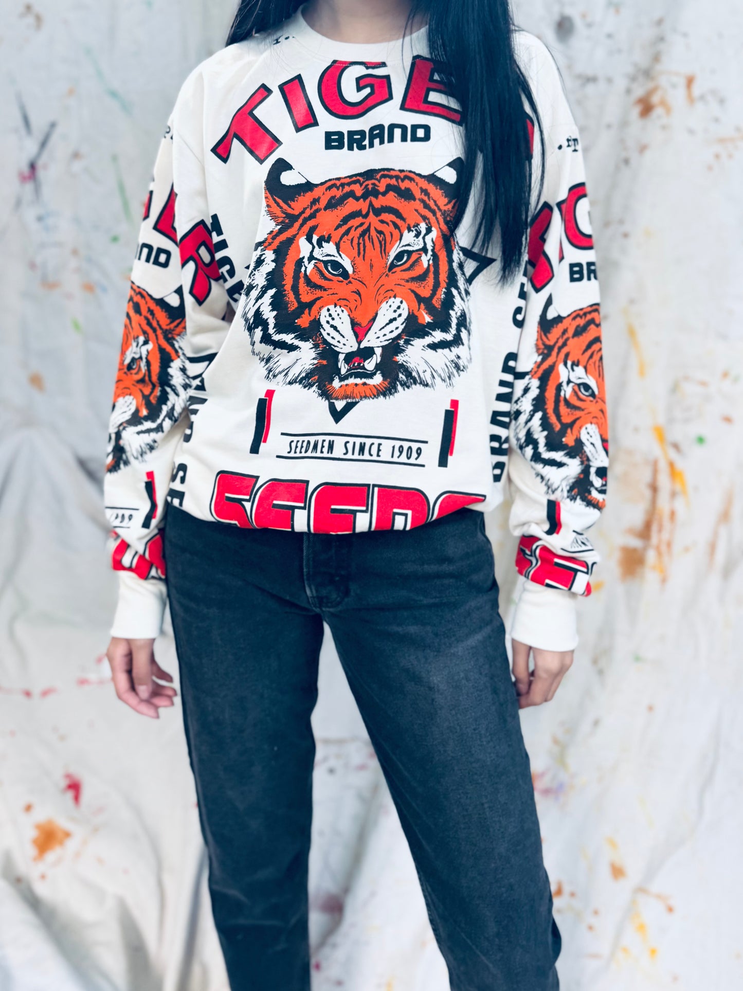 Tiger Brand Graphic Sweatshirt – Retro Seedmen Edition