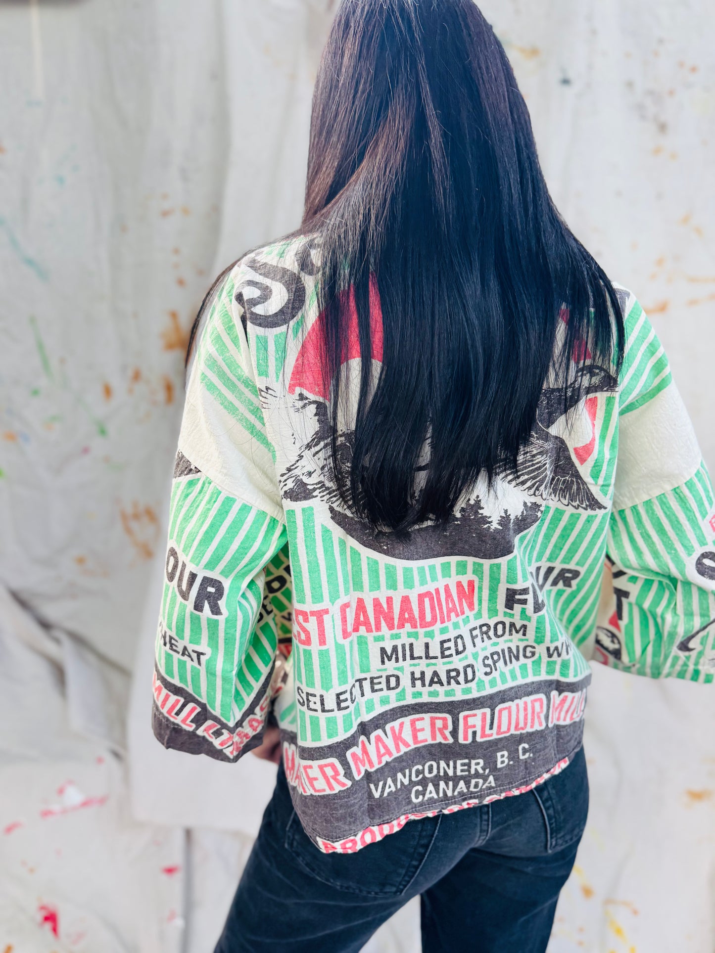 Thailand Vintage Sack Jacket – Canadian Heritage Print