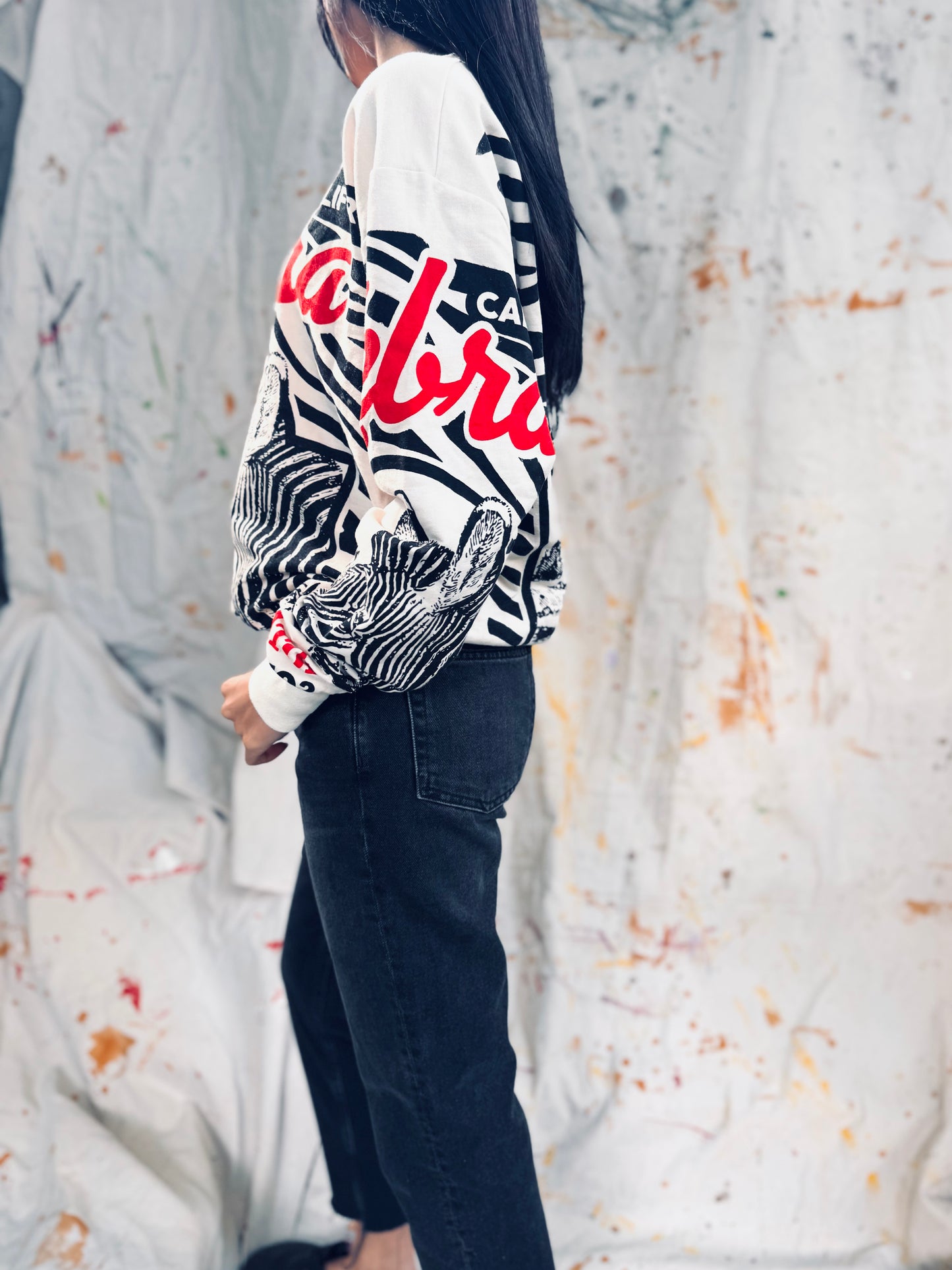 Zebra California Graphic Sweatshirt – Retro Street Style