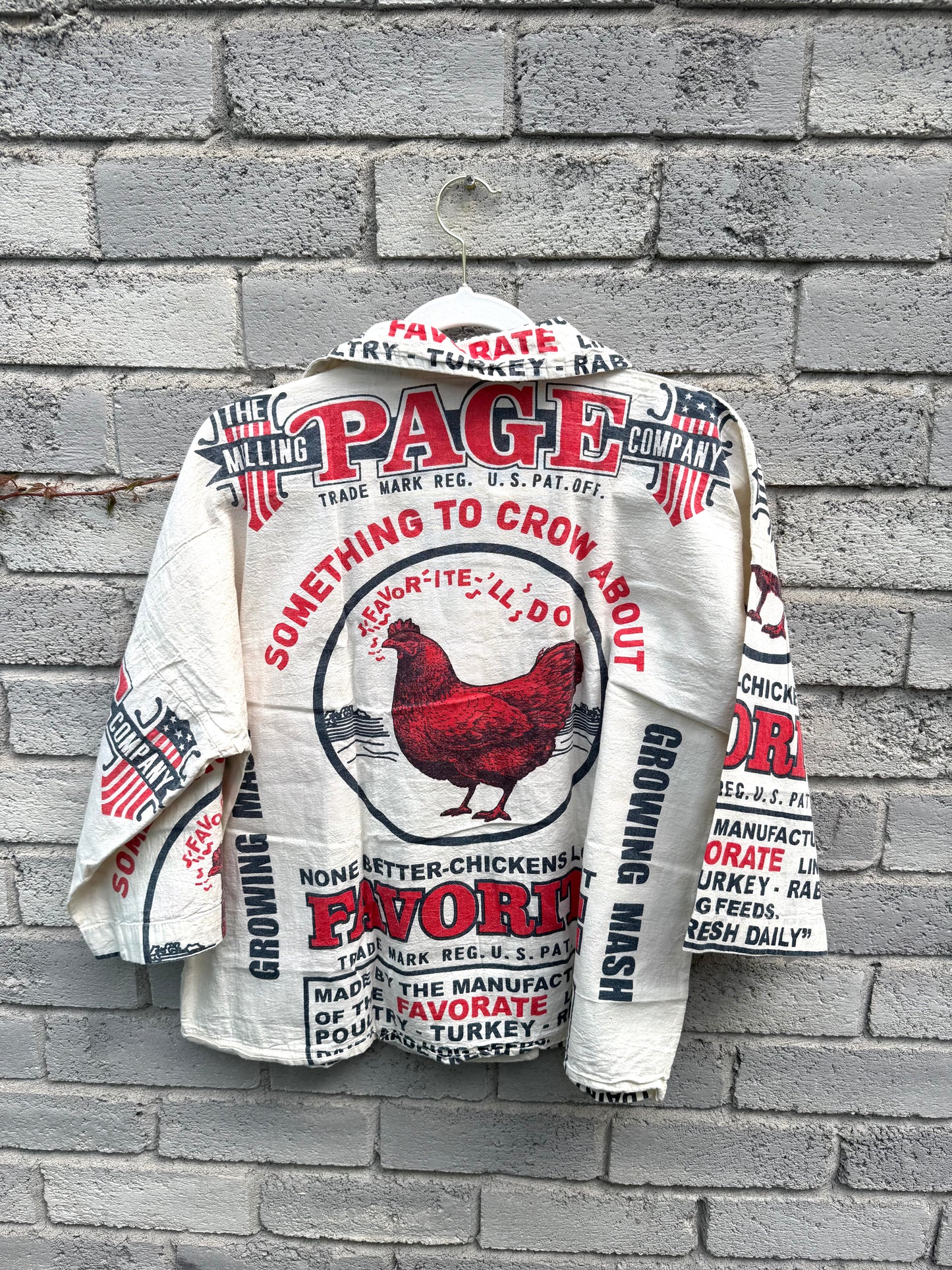 Thailand Vintage Sack Jacket – Heritage Feed Print Collection