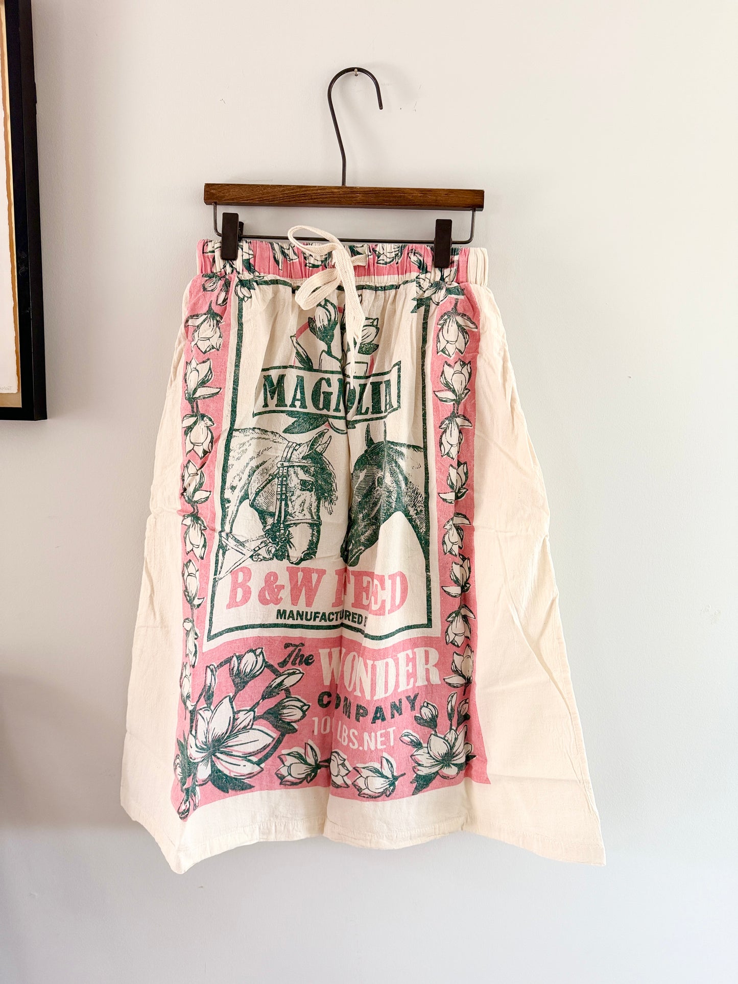Grain Sack Cotton Skirt – One of a Kind