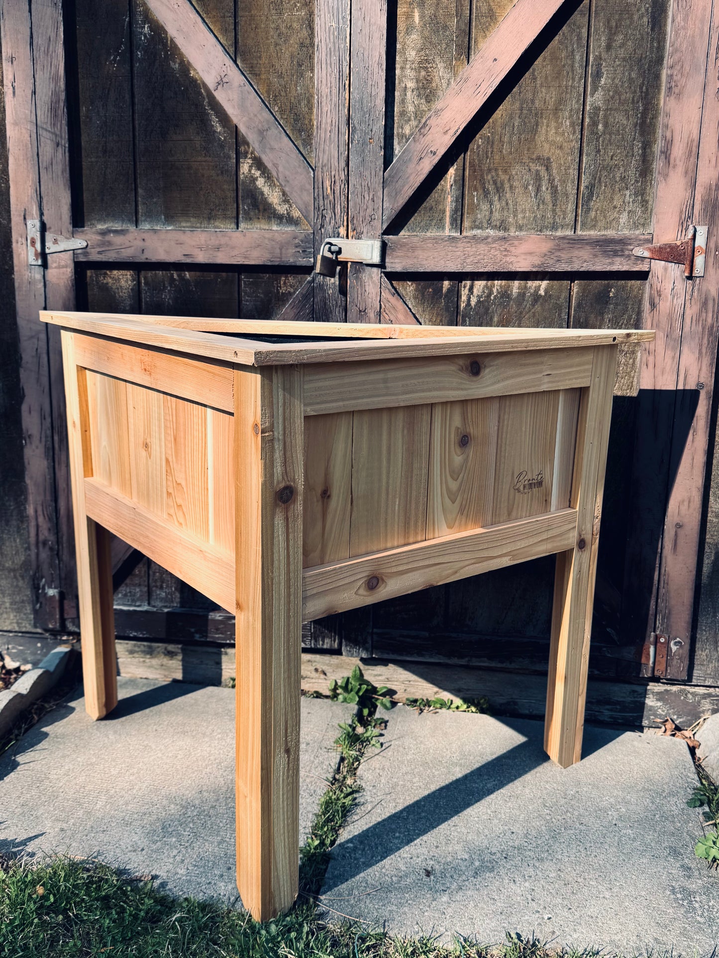 Custom Cedar Triangle Planter – Perfect Corner Fit (Starting at $280)