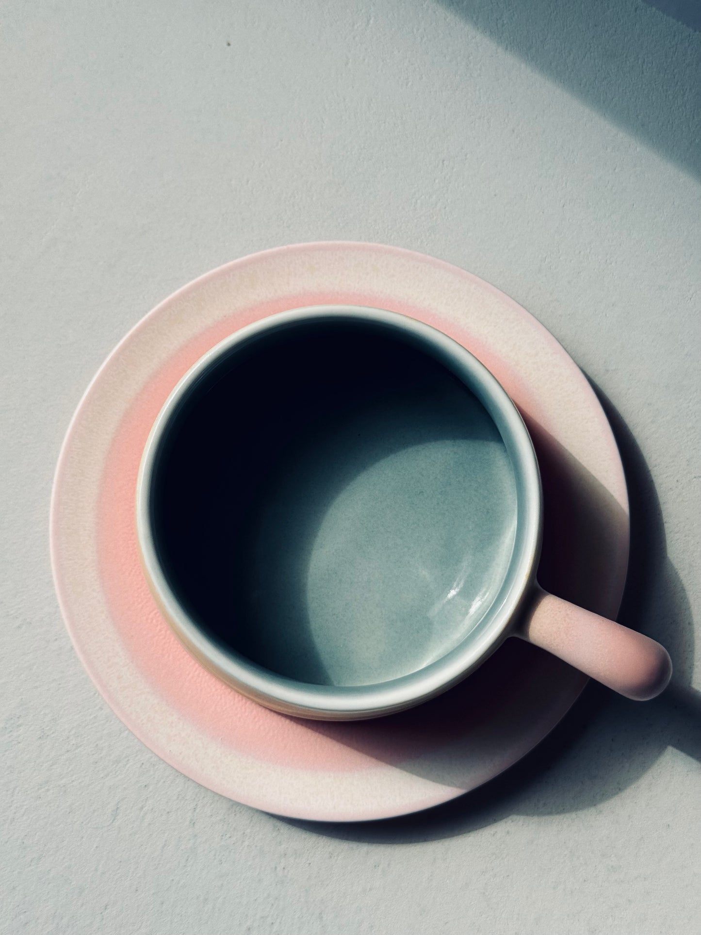 Blush Petal – Ceramic Mug + Saucer | BoHo Bronte Exclusive
