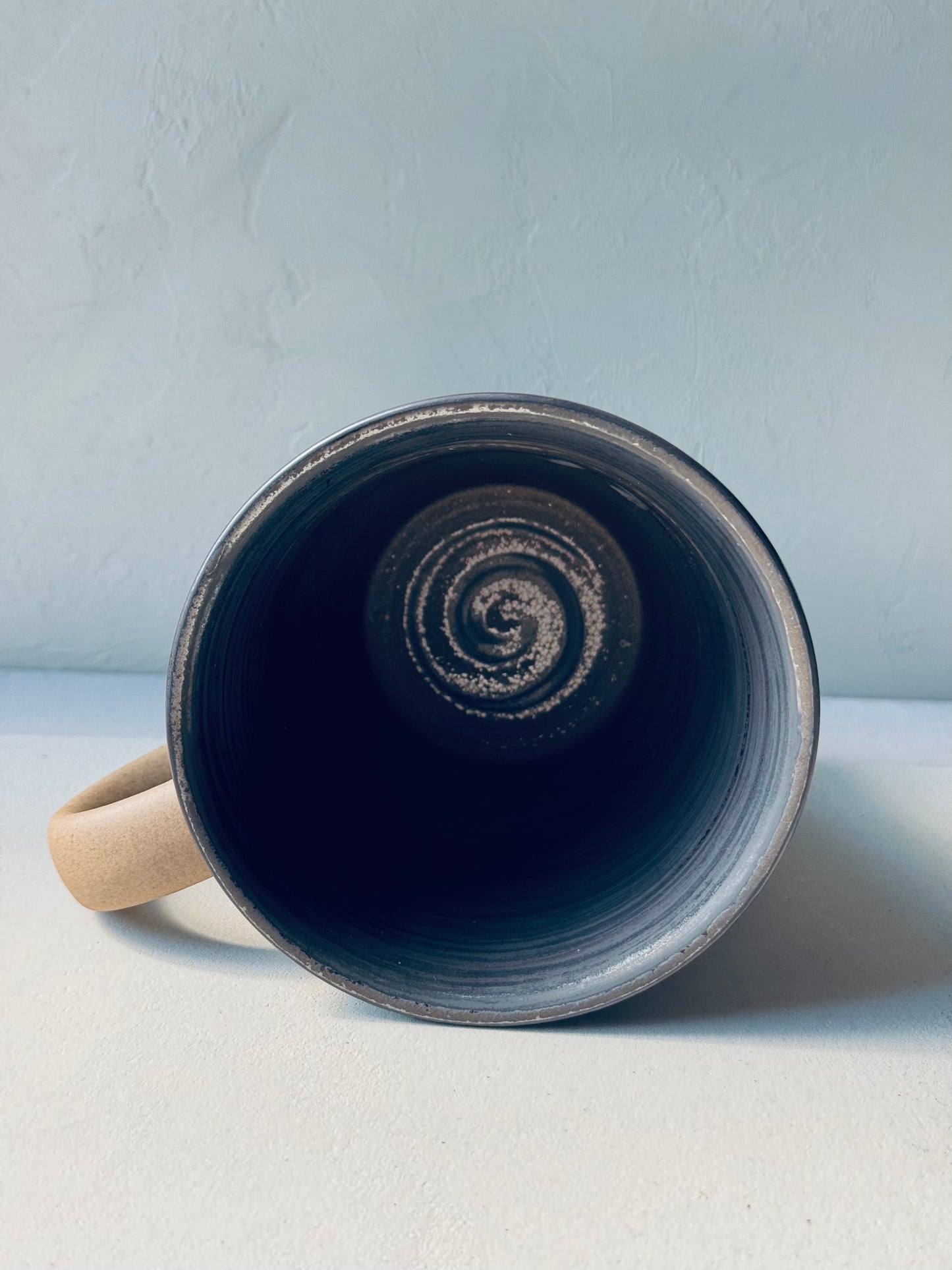 Minimalist Stoneware Mug | Spiral Interior | BoHo Bronte Exclusive