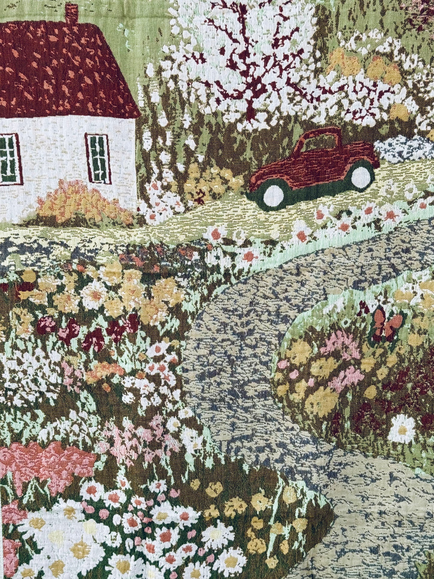 100% Cotton Woven Towel – Countryside Cottage Series (80×160 cm)