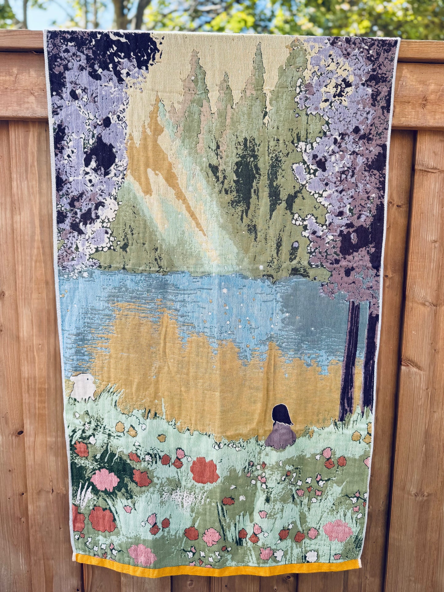 100% Cotton Woven Towel – Lakeside Dream Series (80×160 cm)