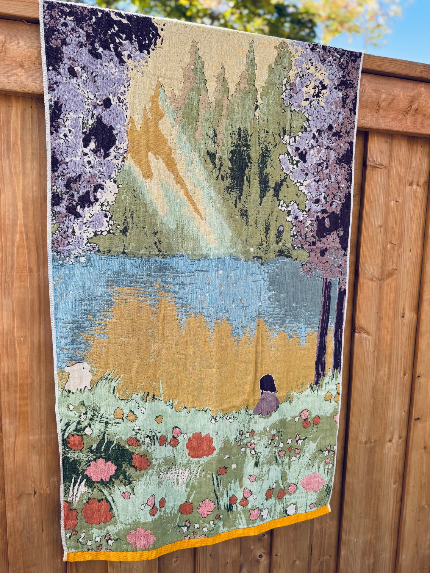 100% Cotton Woven Towel – Lakeside Dream Series (80×160 cm)