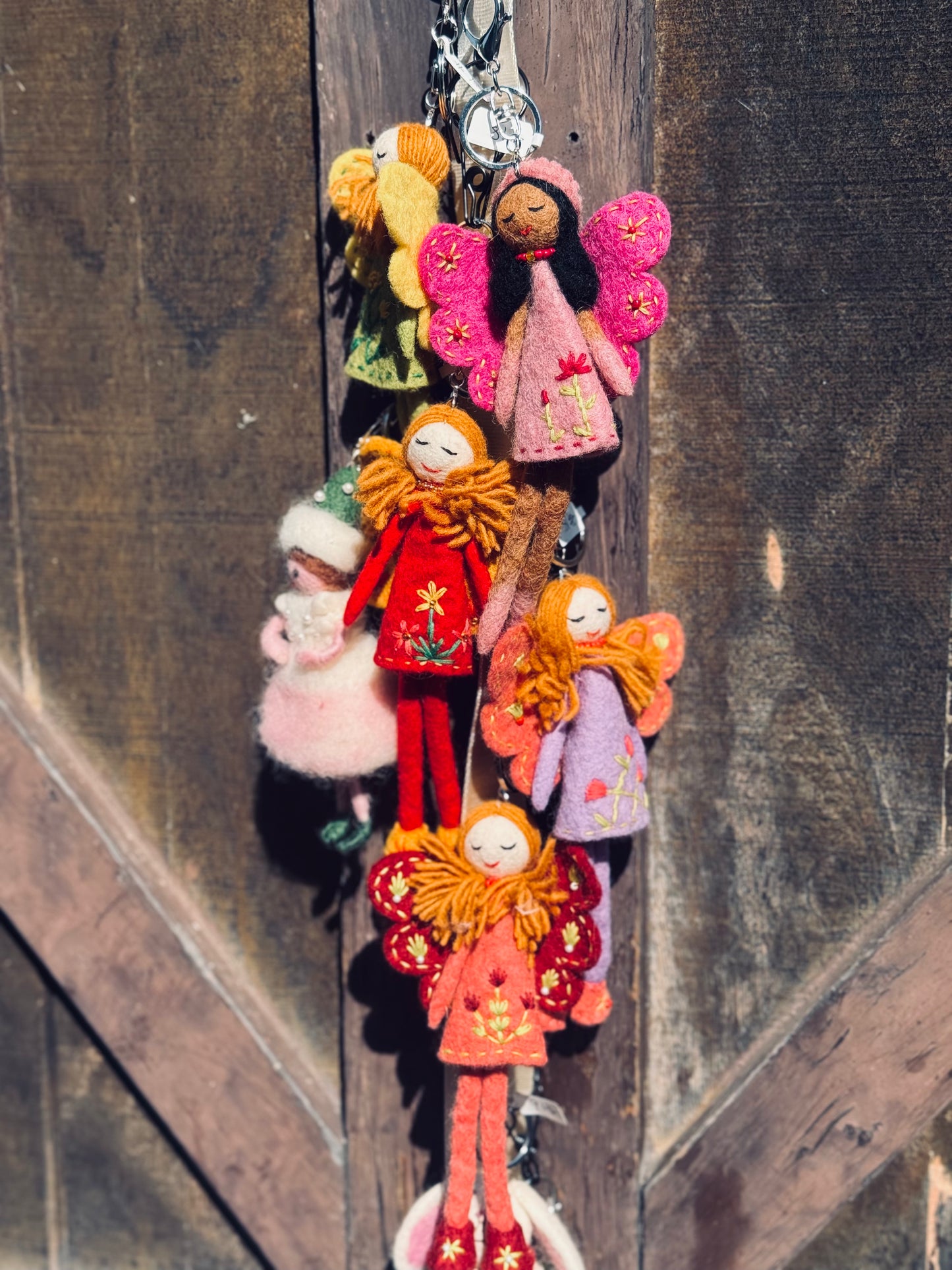 🧚♀️ Felt Fairy Keychain – Handcrafted in Nepal