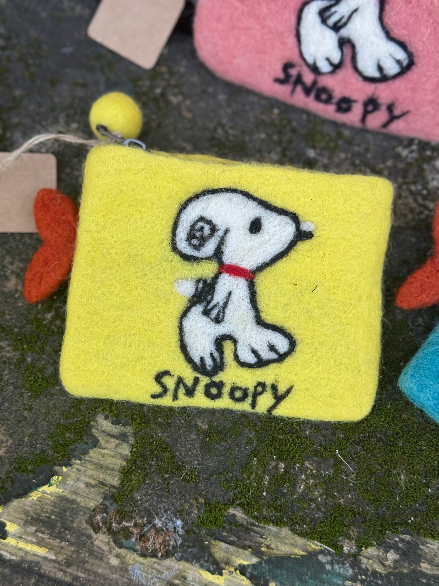 Handmade Felt Pouch – Snoopy Edition