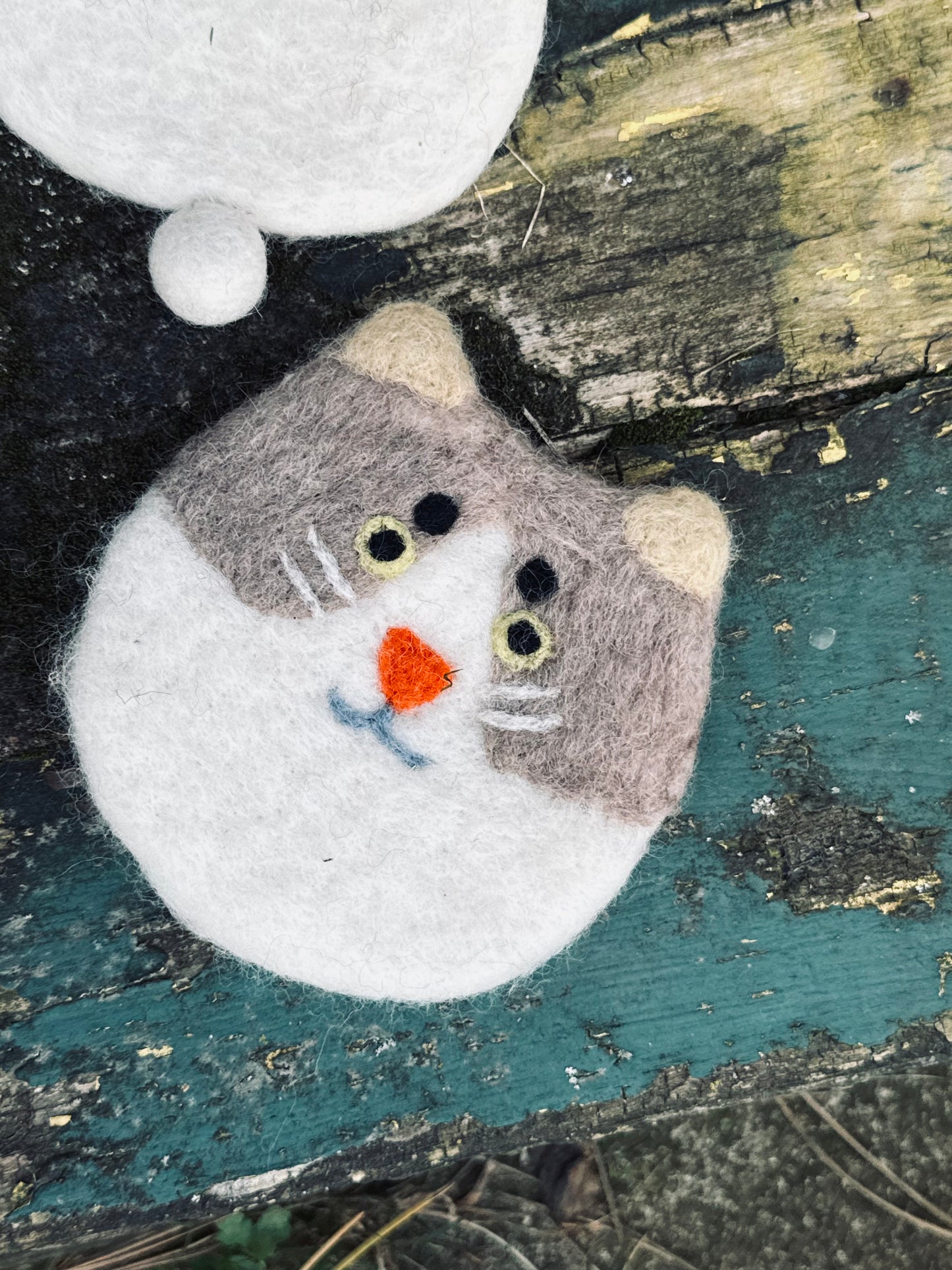 Handmade Felt Animal Face Coaster โ Mini Friends Collection ๐ฐ๐ป๐ฆ๐ฑ