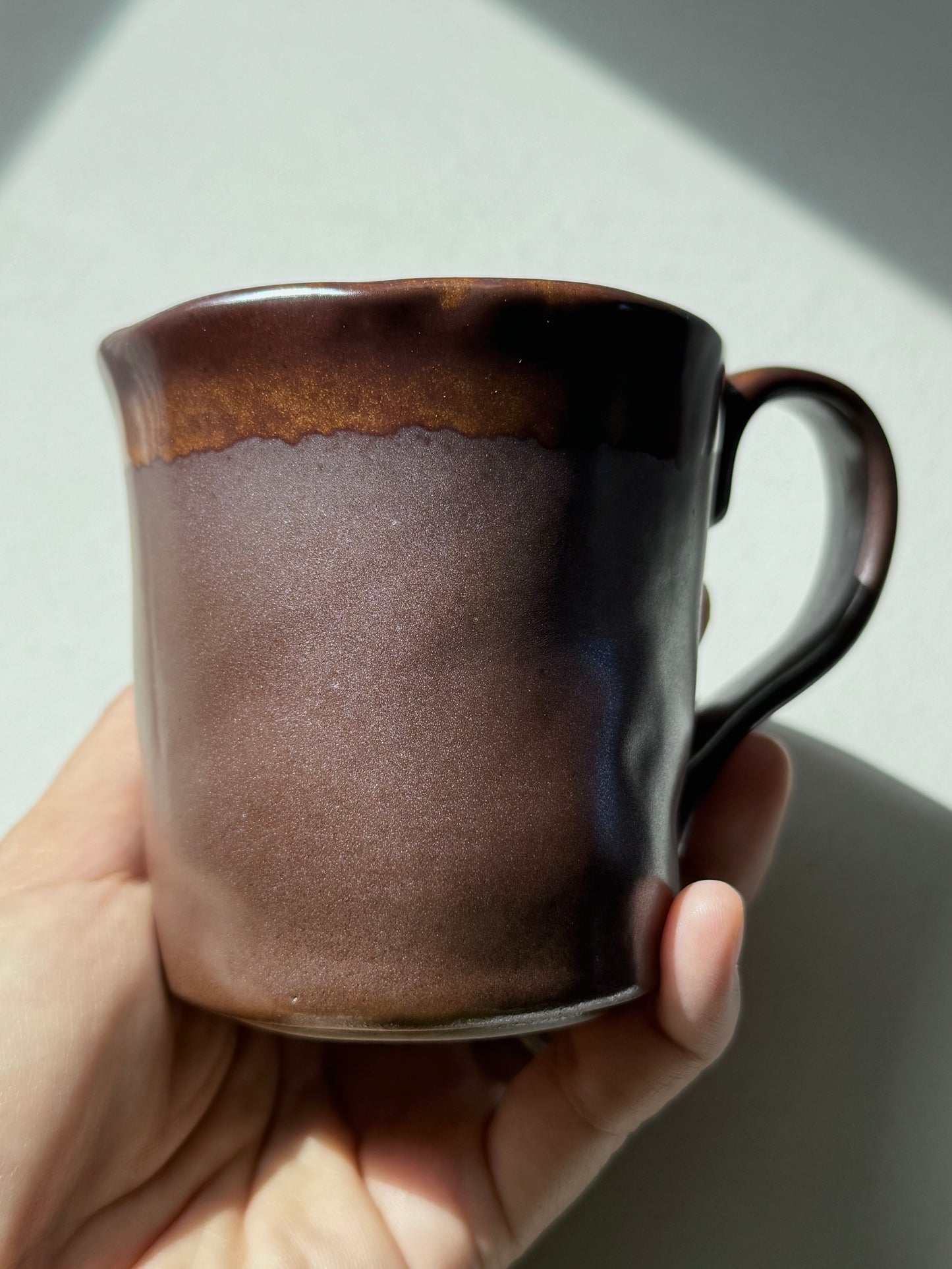 Mocha Horizon Stoneware Mug | Handcrafted Ceramic | 230ml