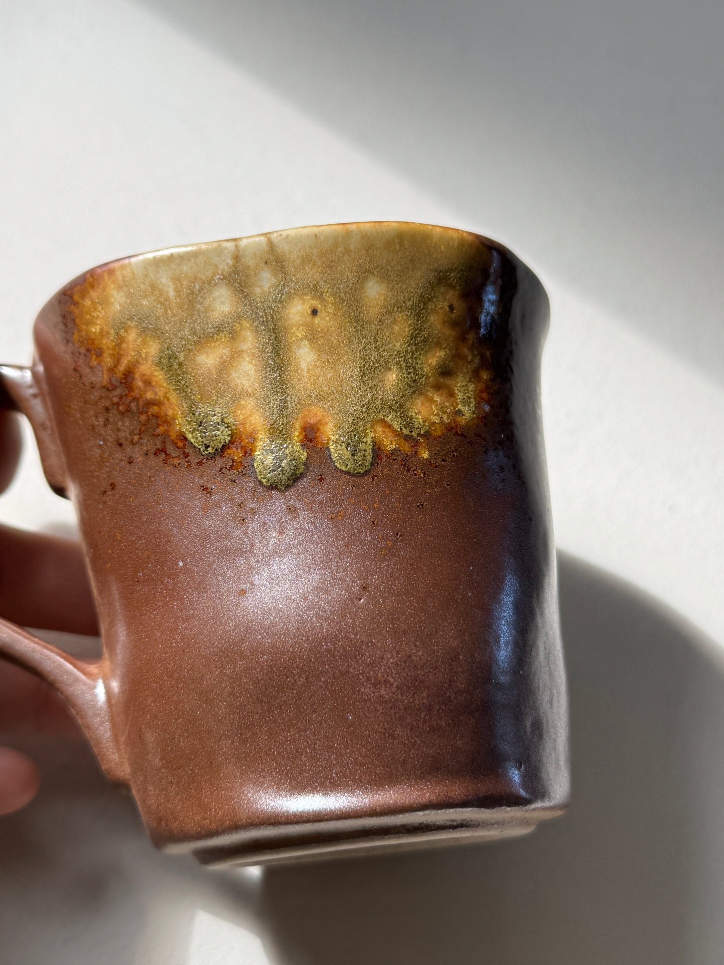 Golden Earth Stoneware Mug | Handcrafted Ceramic | 230ml
