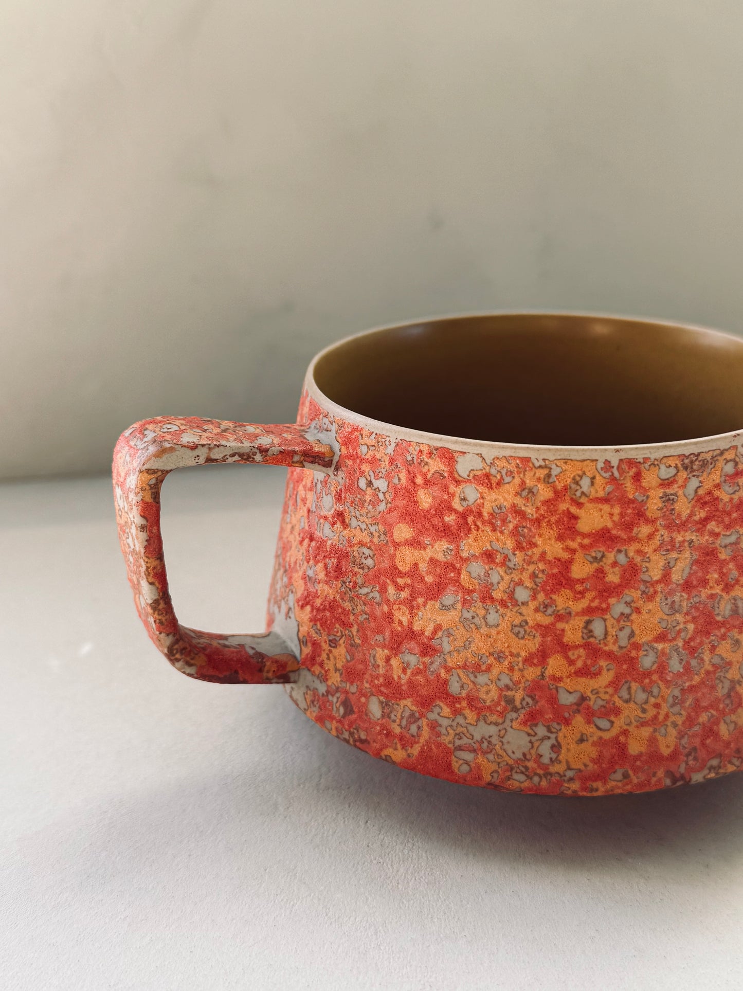 Textured Ceramic Mug β Lava Sunset Edition