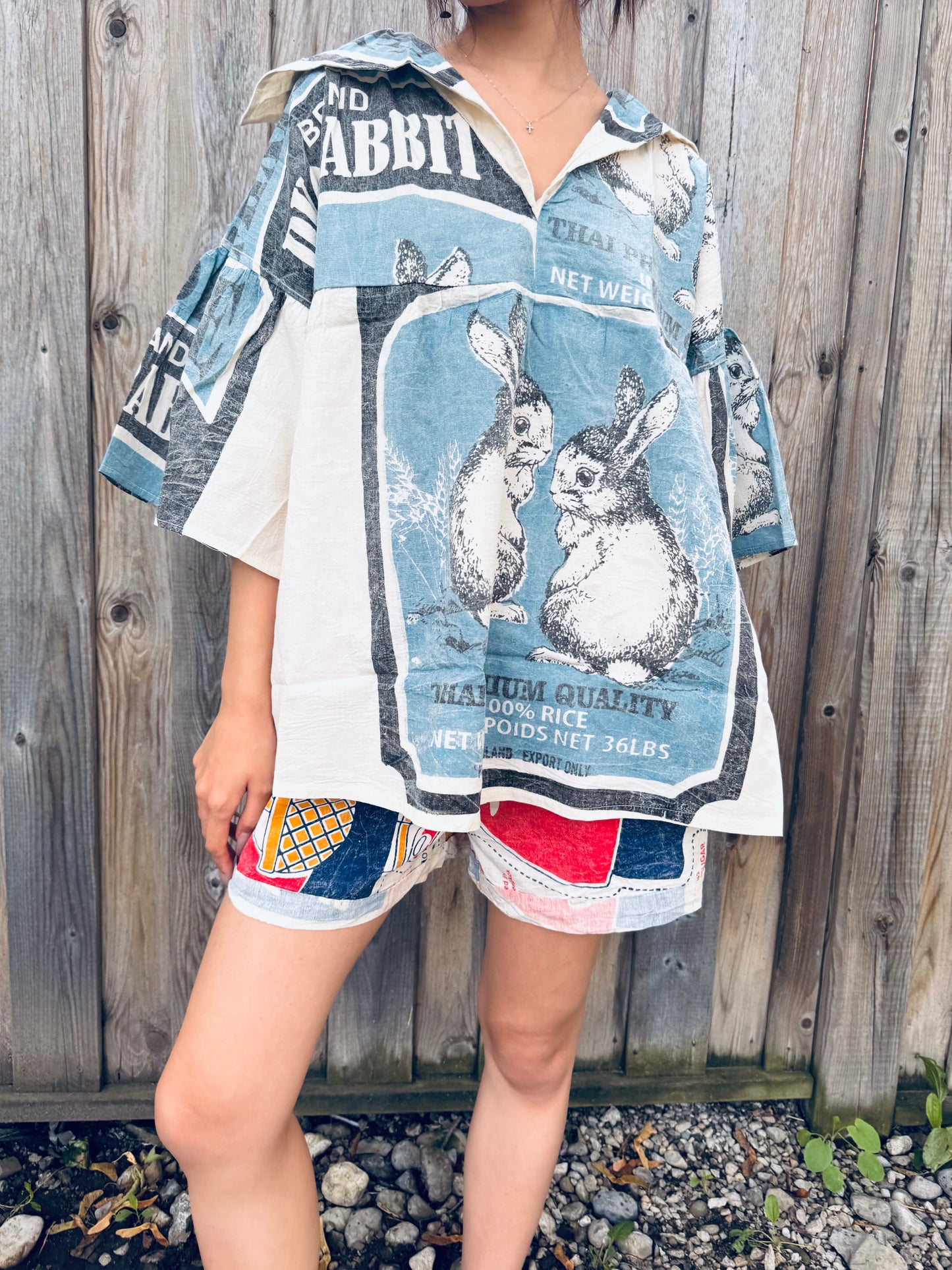 🐇 Duo Rabbit Sailor Shirt – Limited Edition