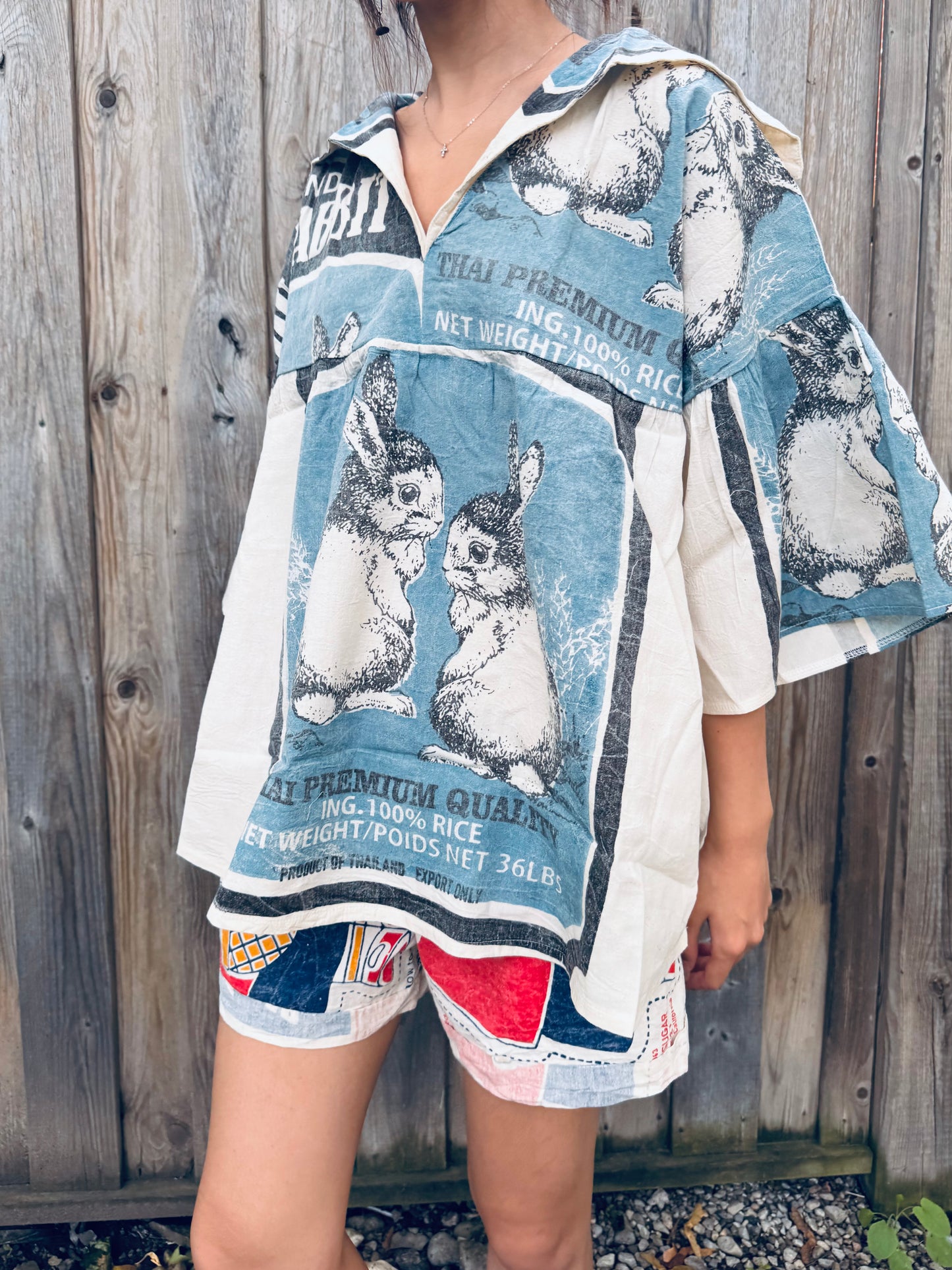 🐇 Duo Rabbit Sailor Shirt – Limited Edition