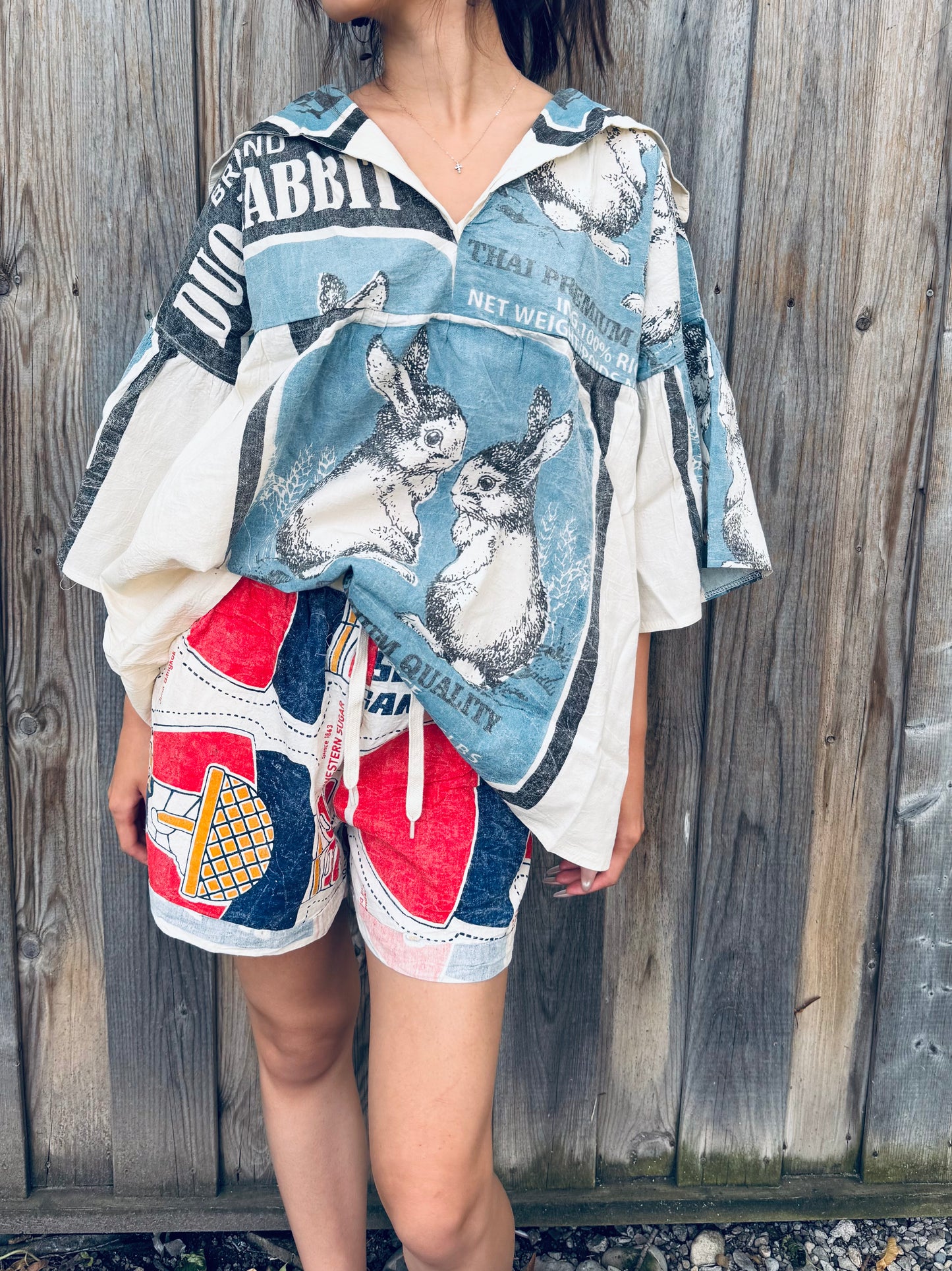 🐇 Duo Rabbit Sailor Shirt – Limited Edition