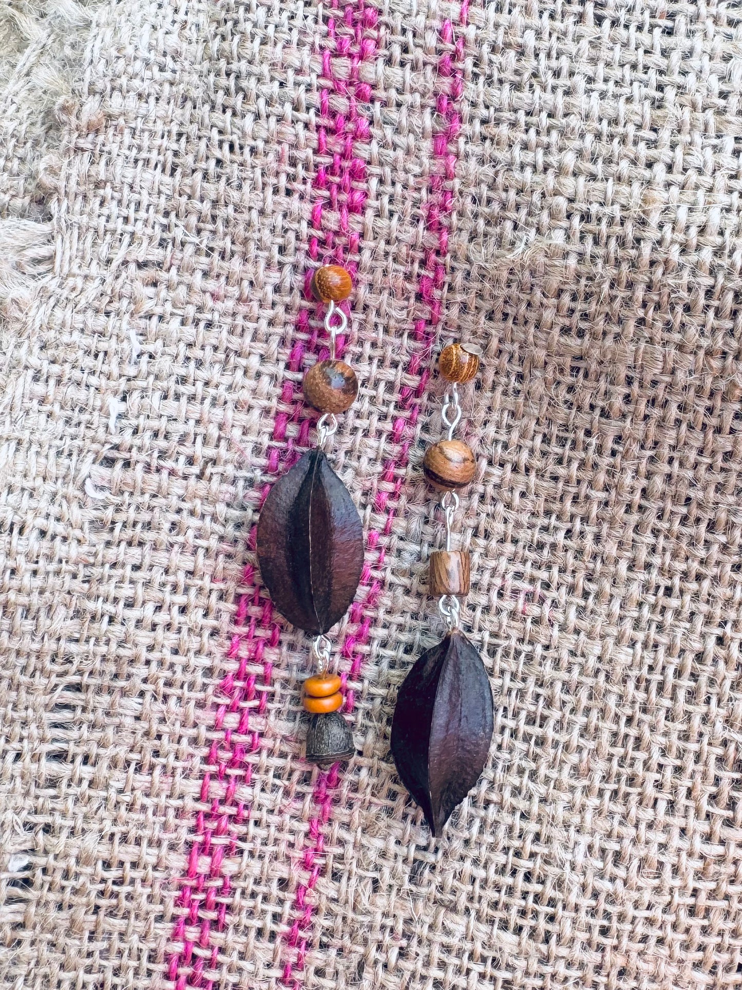 “Whispers of the Forest” Asymmetrical Starfruit Earrings – Nature’s Balance Collection