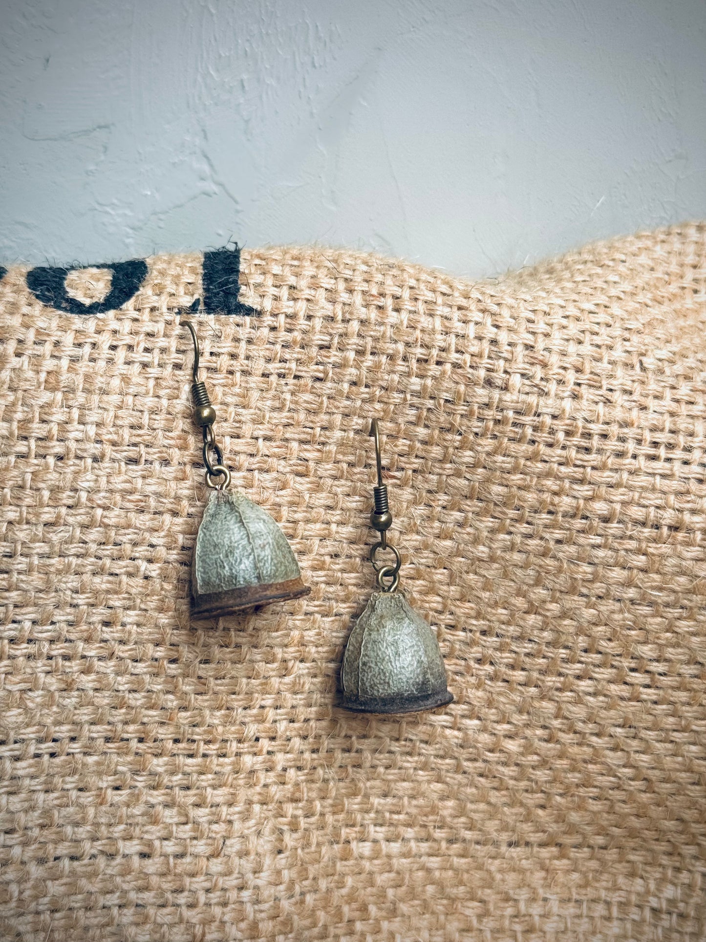 π Bell Fruit Drop Earrings Natural & Unique