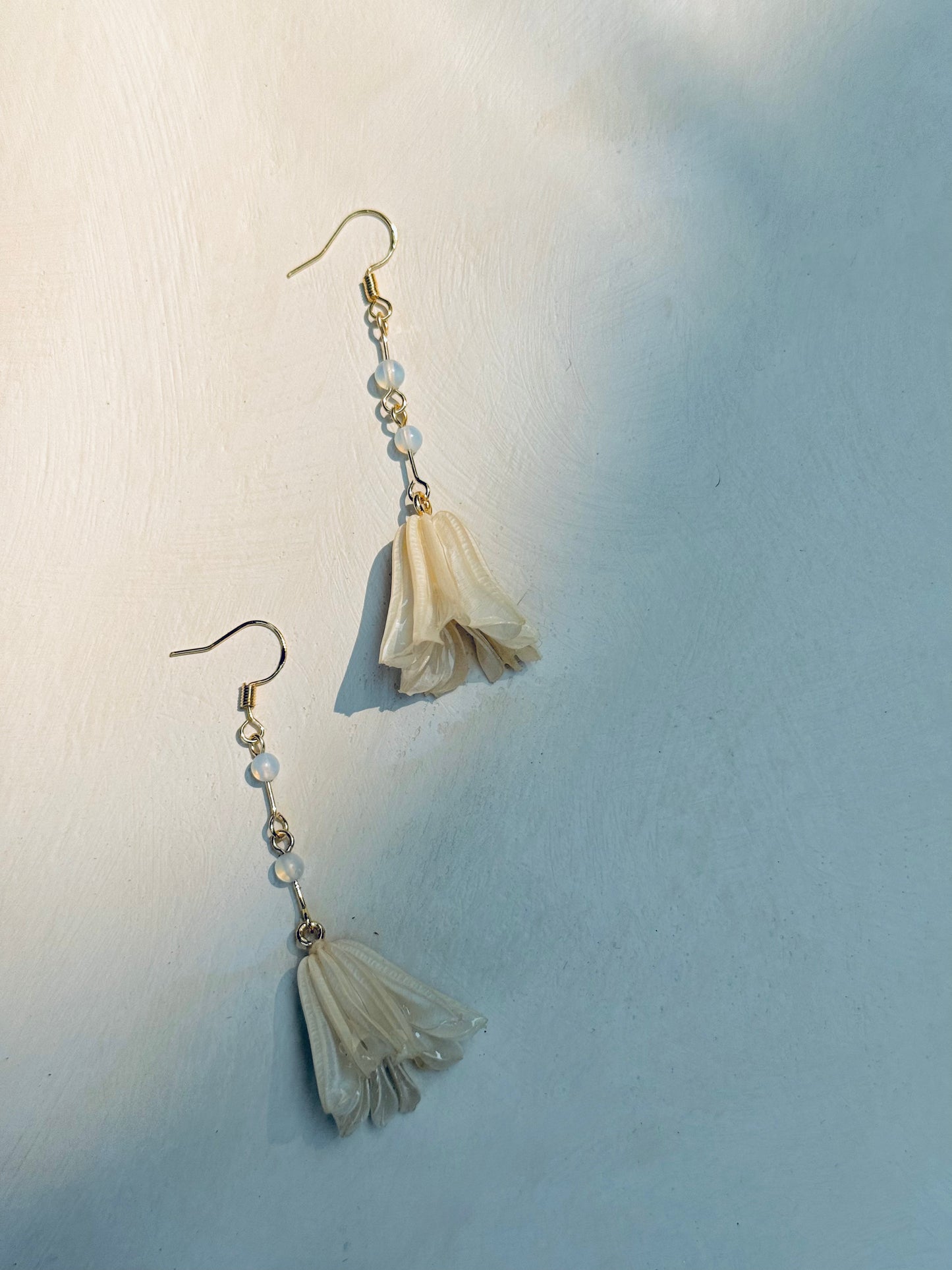 White Star Anise Blossom Earrings