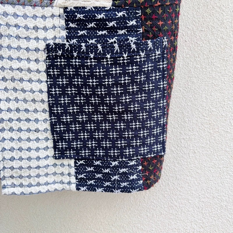 Handwoven Patchwork Kimono Jacket | Handmade in Thailand | One-of-a-Kind Unisex Layer