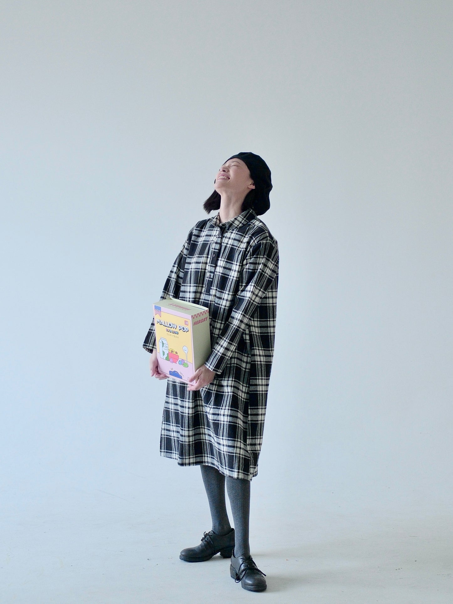 Plaid Cotton Shirt Dress