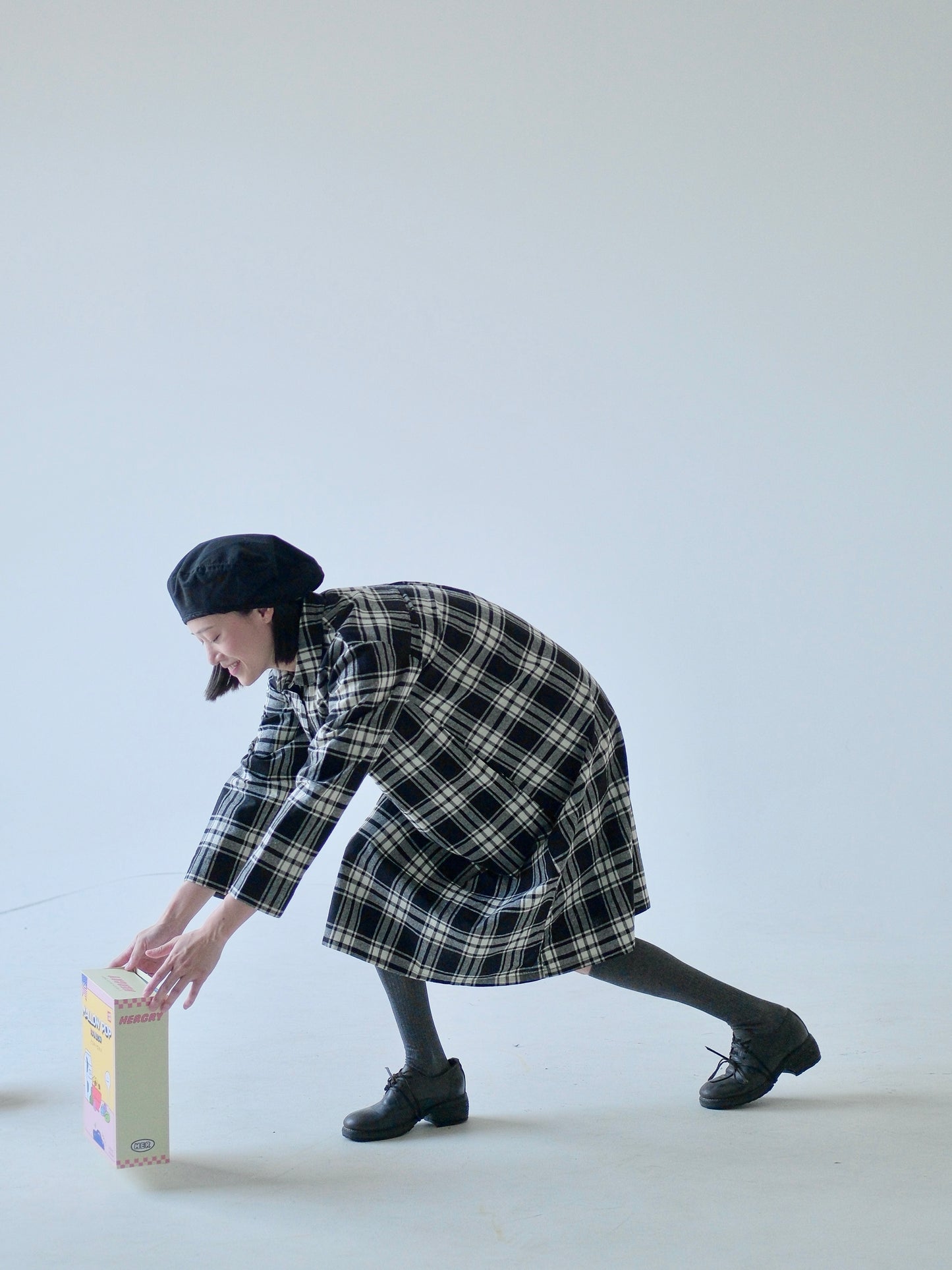 Plaid Cotton Shirt Dress