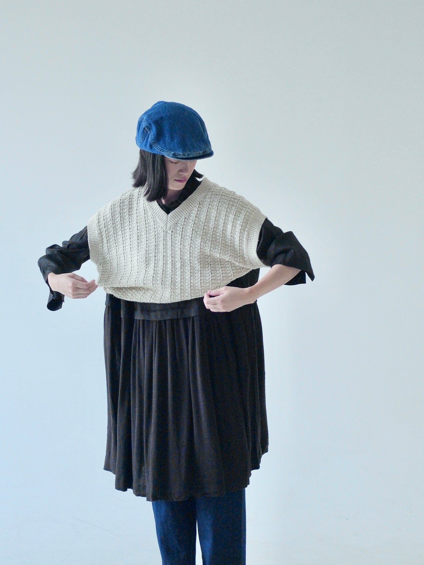 Effortless layering vest, crafted in Japan