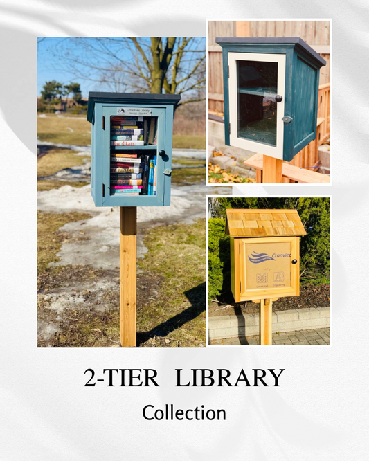 2-Tier Little Free Library — Bronte Woodwork Collection