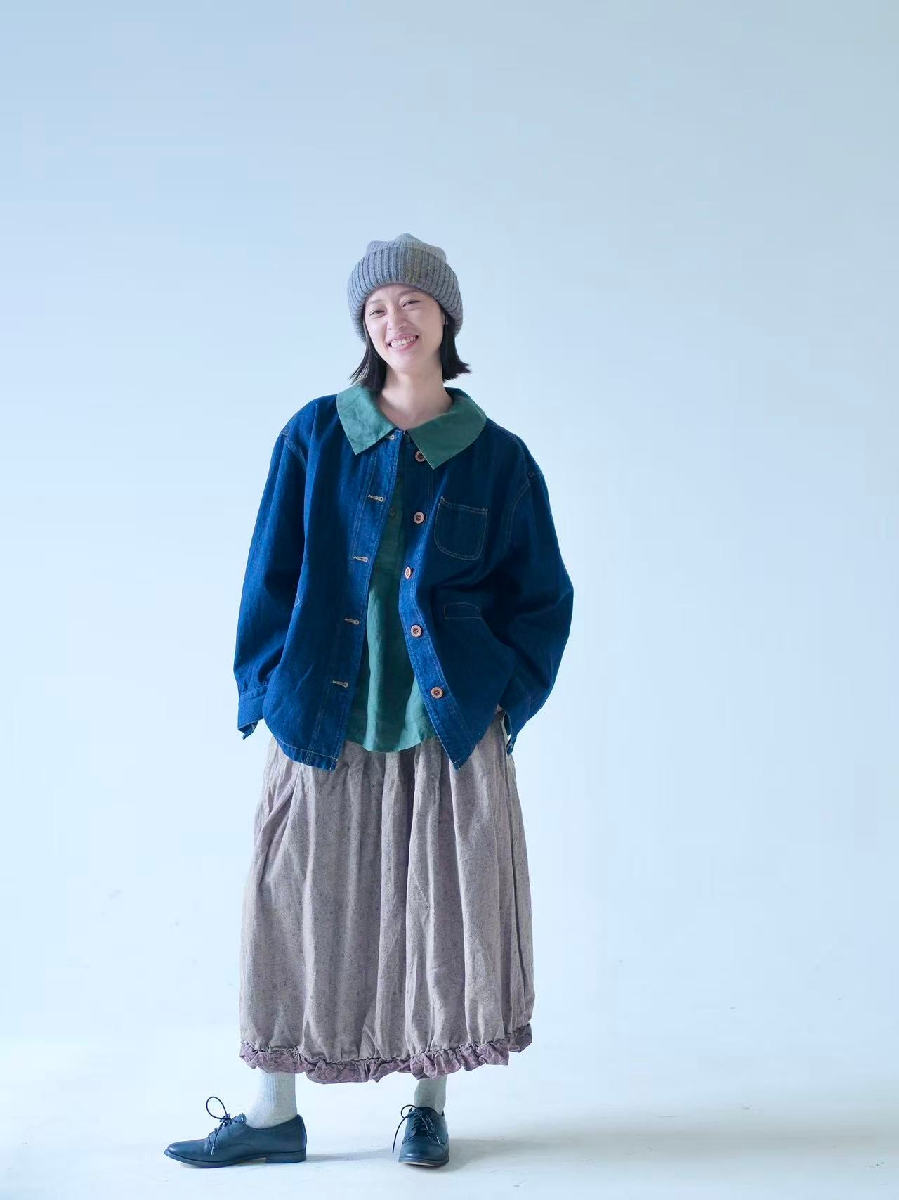 Japanese Workwear Style Denim Jacket – 100% Cotton