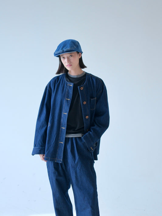 Japanese Workwear Style Denim Jacket – 100% Cotton