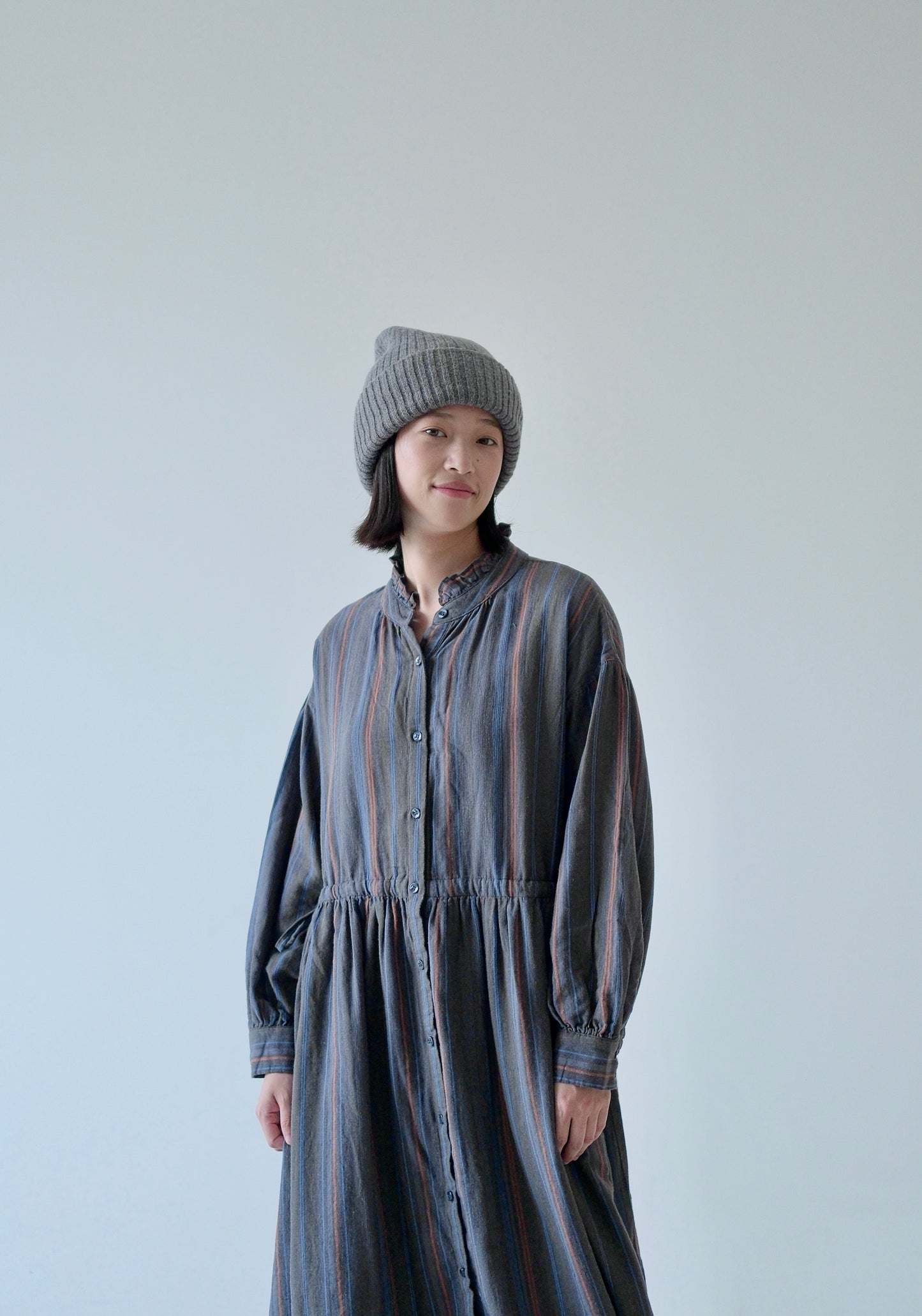 Striped Cotton Dress – Made in Japan