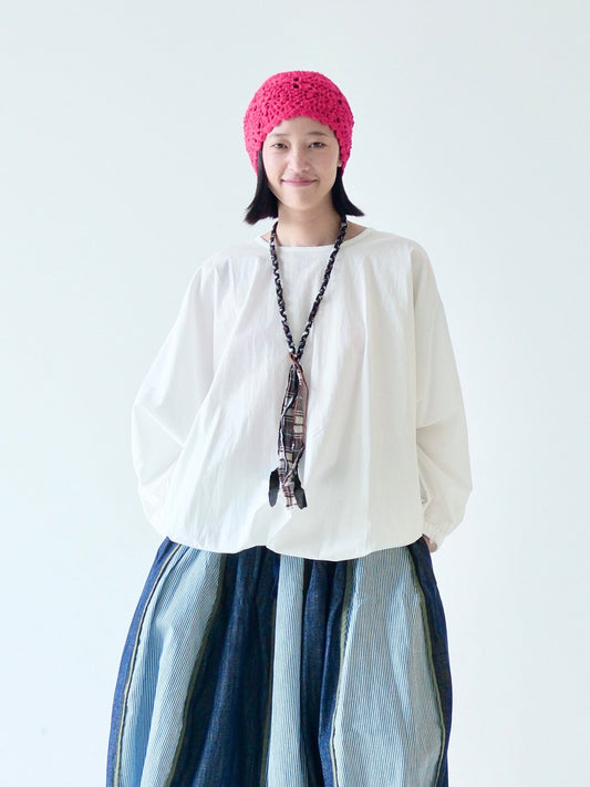 White Cotton Blouse – Made in Japan