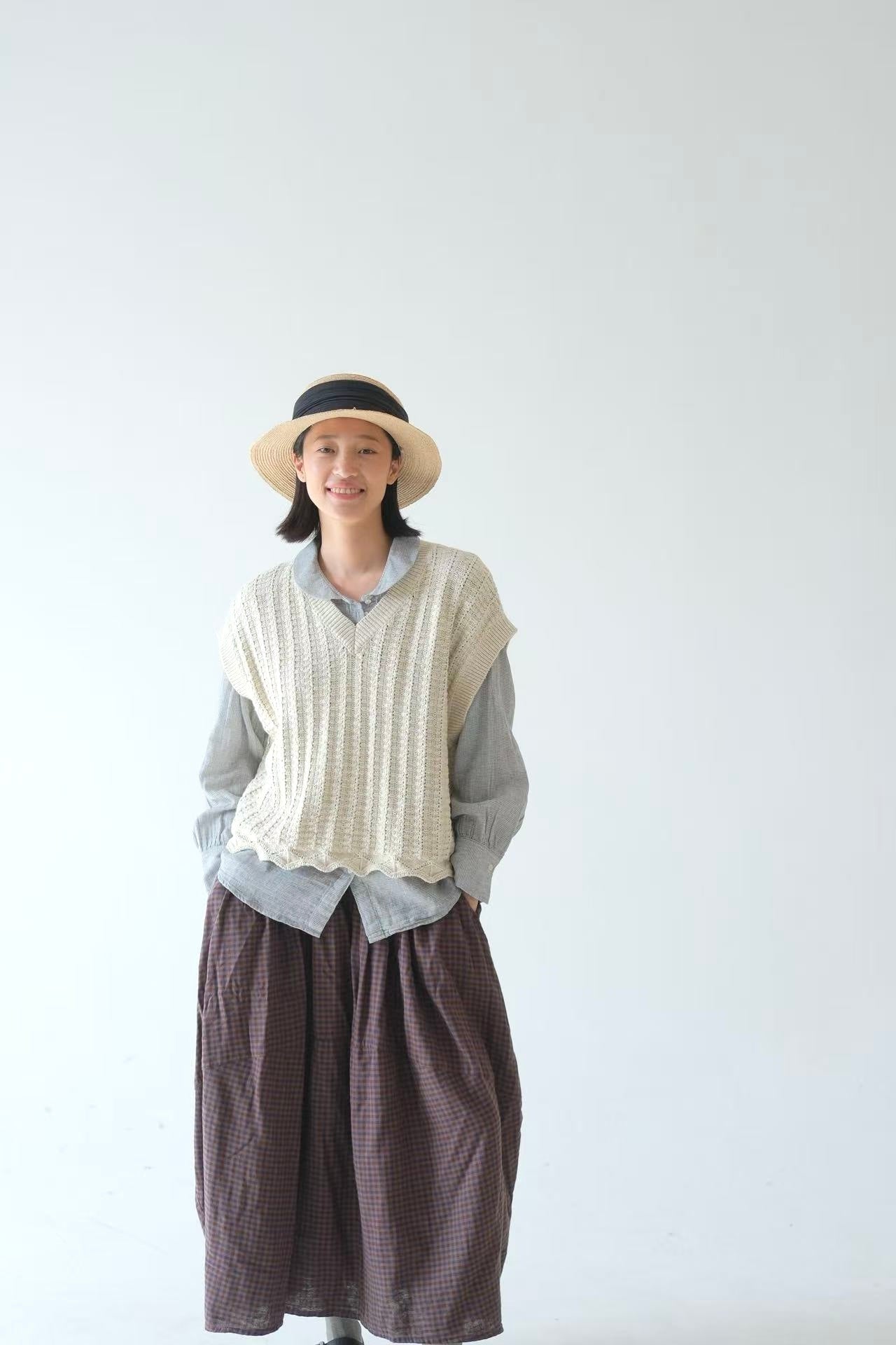 Effortless layering vest, crafted in Japan