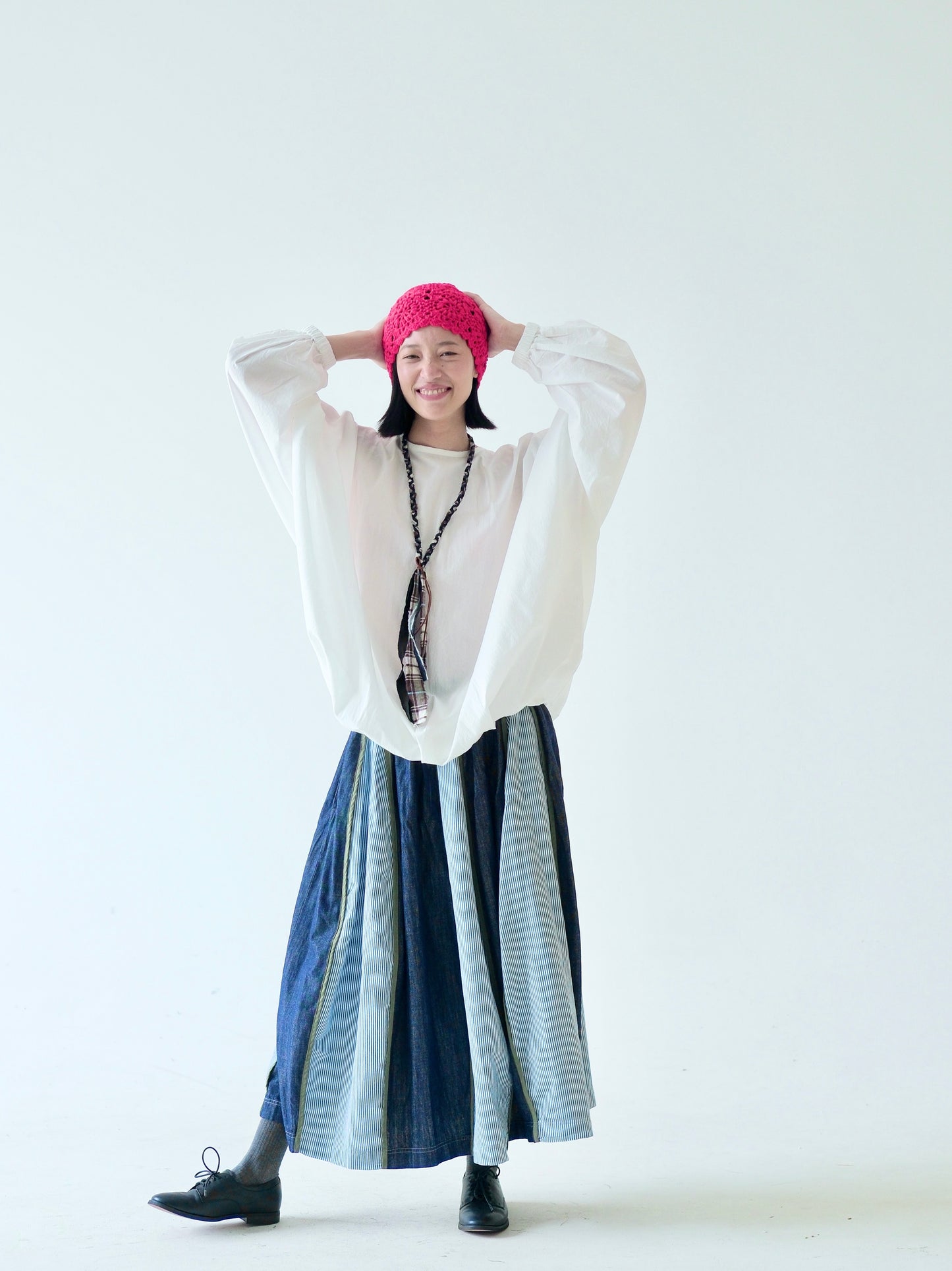 Patchwork Wide Hem Skirt – Made in Japan