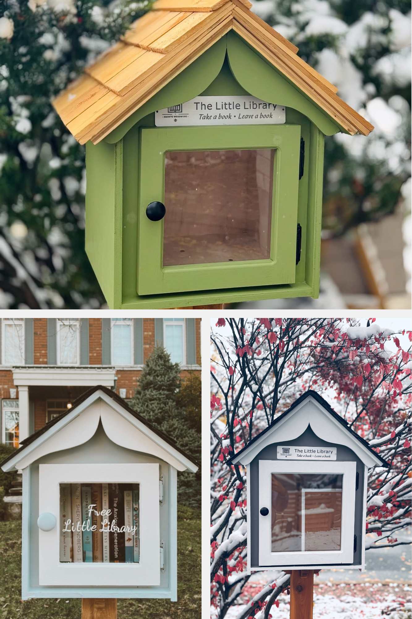The “Little Free Library” – Handcrafted  Book House