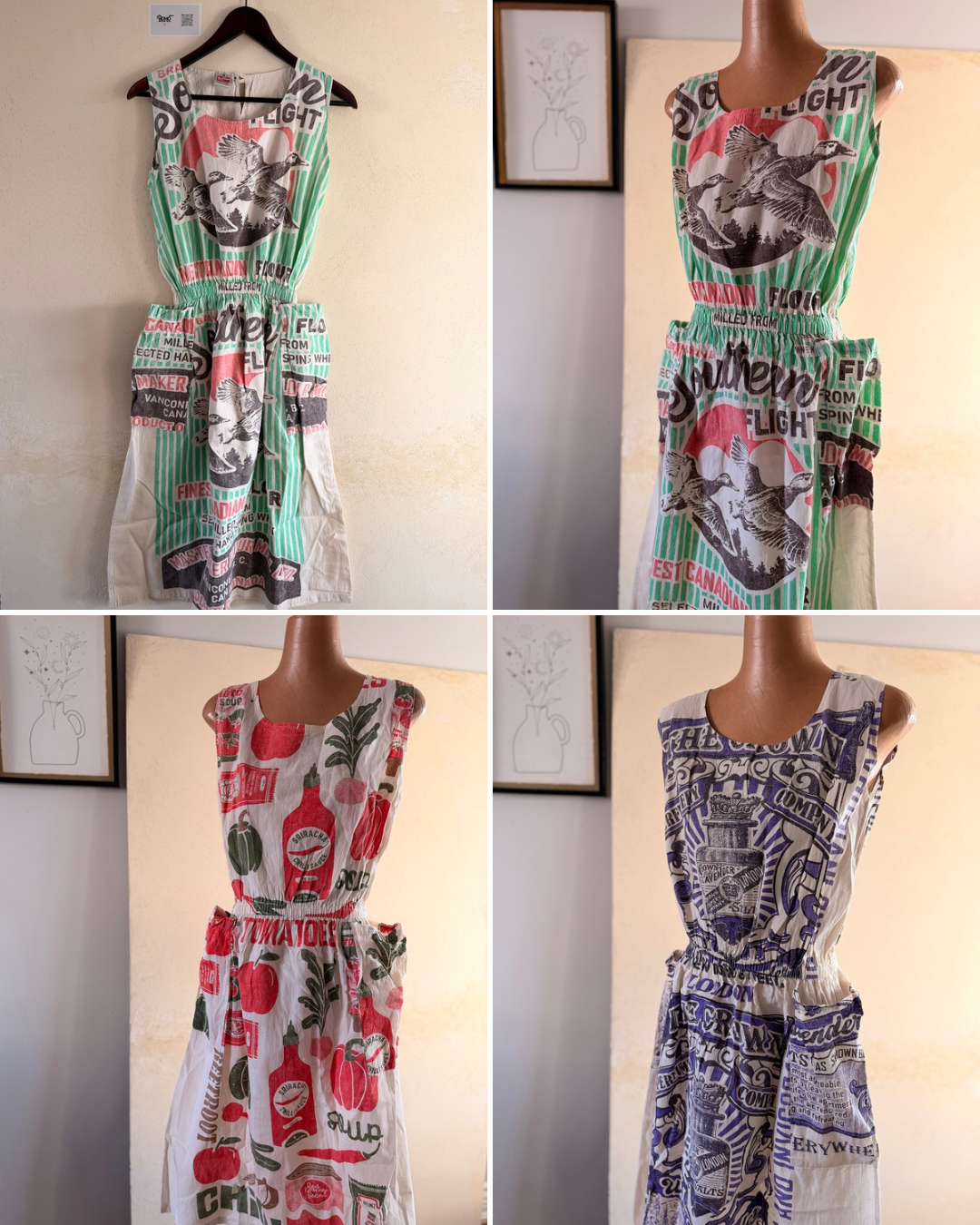Vintage Style Sack Dress – Oversized Cotton  Dress