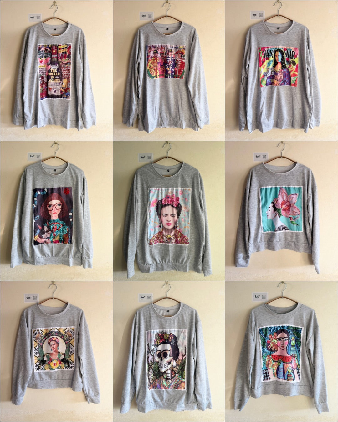 Hand Embroidered Sweatshirt – Artisan Graphic Pullover | Lightweight Cotton Blend | Made in Thailand