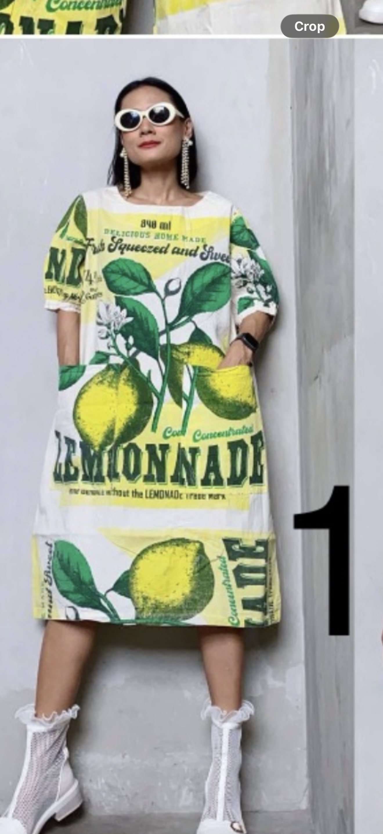 Vintage Lemonade Print Washed Cotton Jumpsuit – Fresh & Playful Everyday Wear