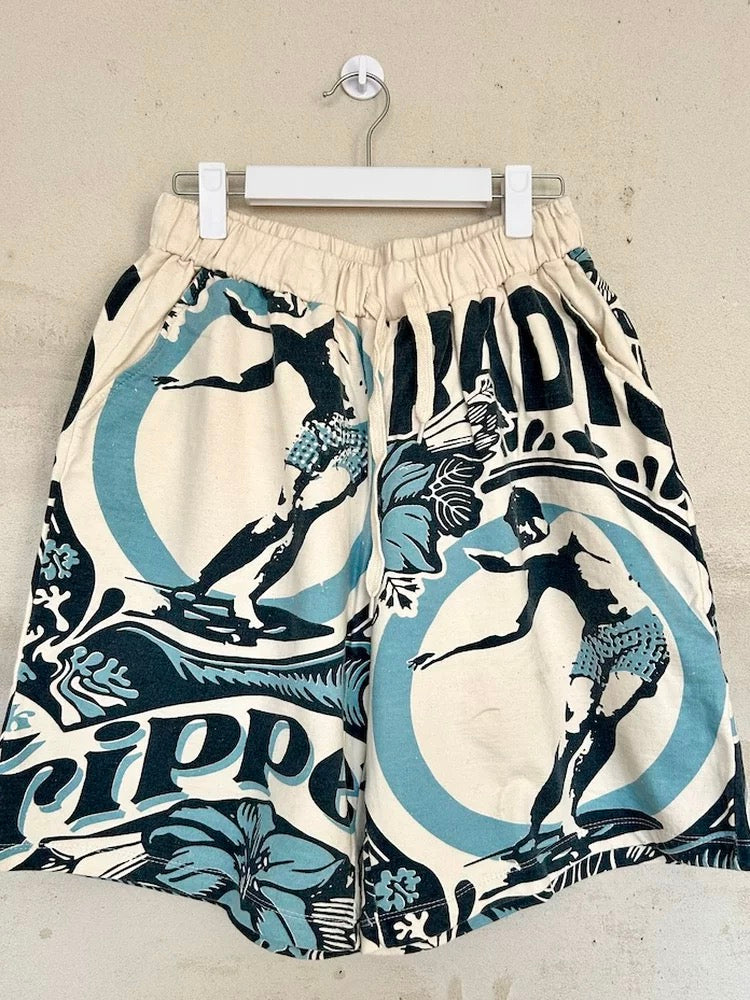 Vintage Thai Cotton Shorts – Retro Graphic Prints