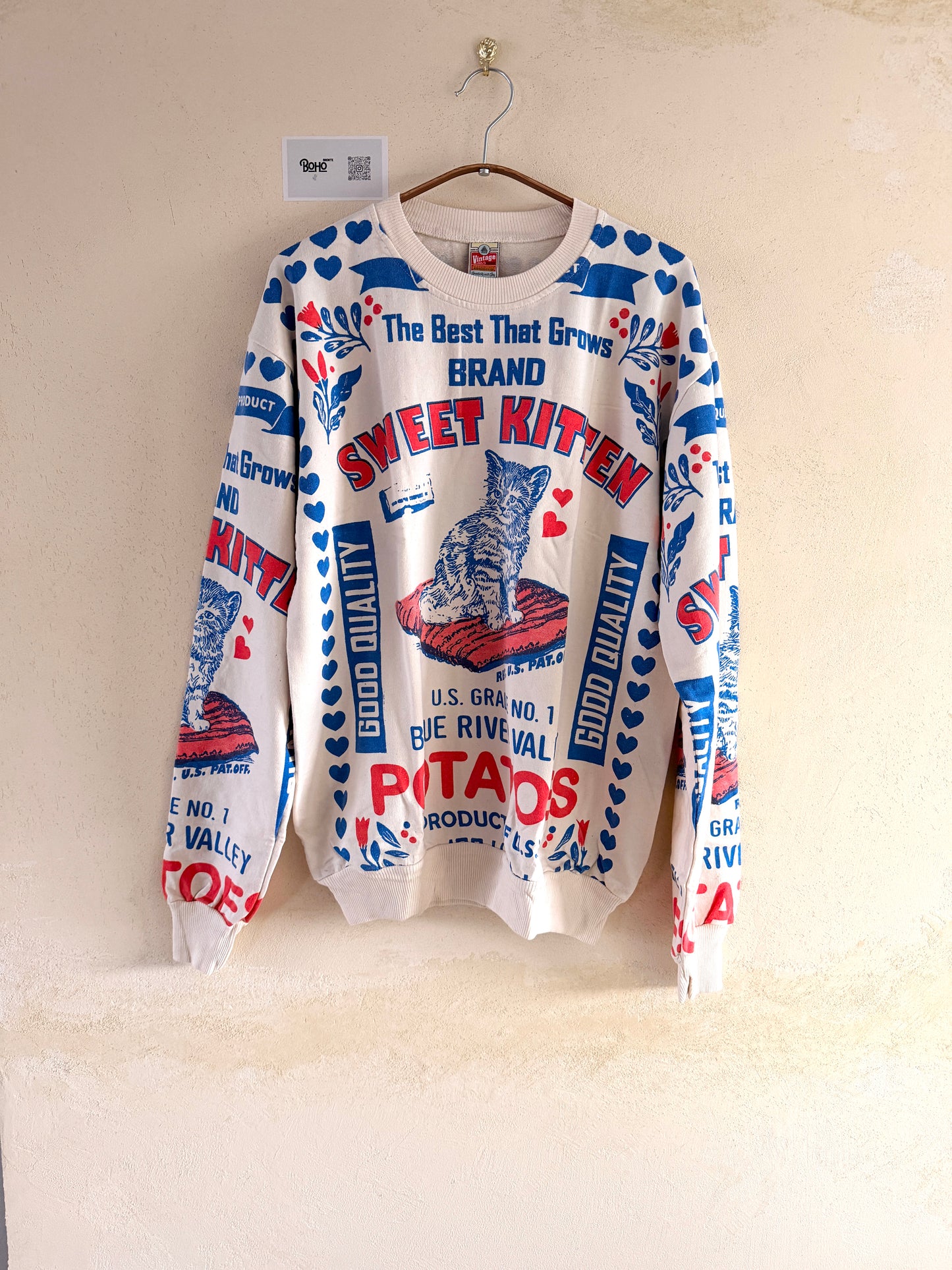 Our Most Popular Vintage Graphic Sweatshirt | Thailand Made | Magnolia, King, Figs, Kitten, Lemon Prints