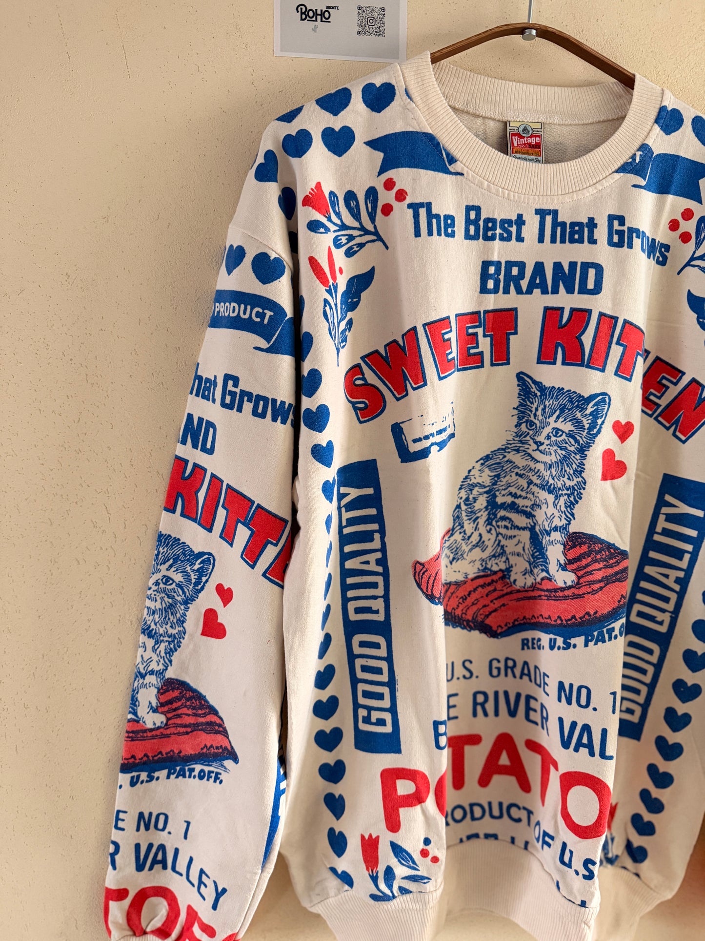 Our Most Popular Vintage Graphic Sweatshirt | Thailand Made | Magnolia, King, Figs, Kitten, Lemon Prints