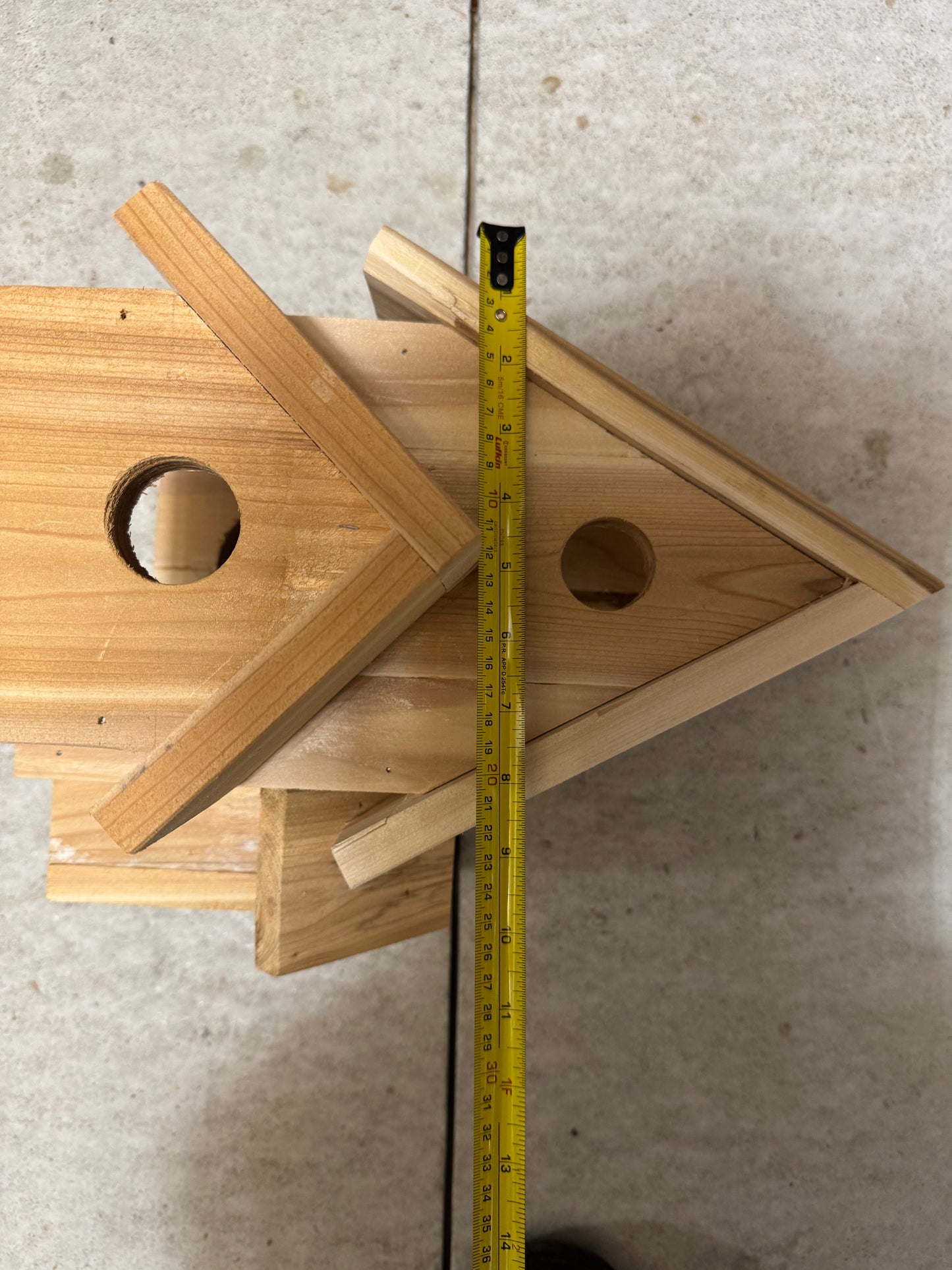 Multi-Unit Cedar Birdhouse – Handcrafted Garden Bird Condo | Made in Oakville 🇨🇦