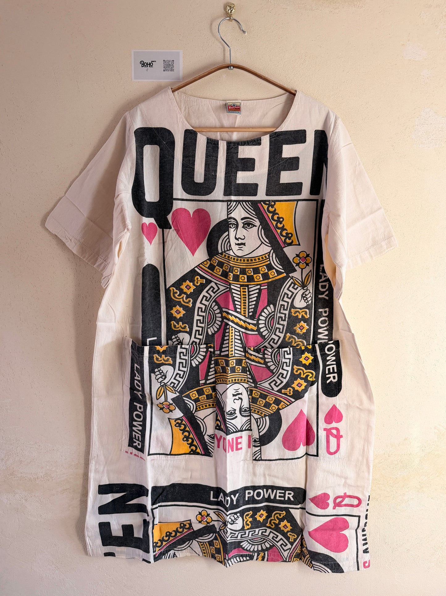 Queen Graphic Cotton Dress – Washed Cotton Thailand | BoHo Bronte