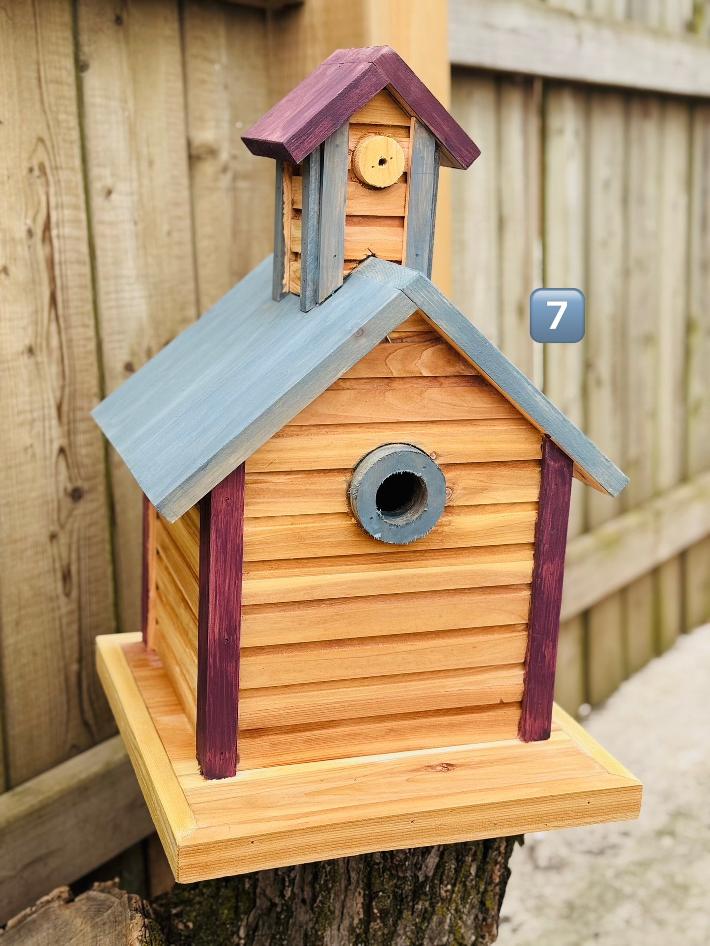 Cedar Birdhouse – Handcrafted Outdoor Nesting House | Made in Oakville 🇨🇦