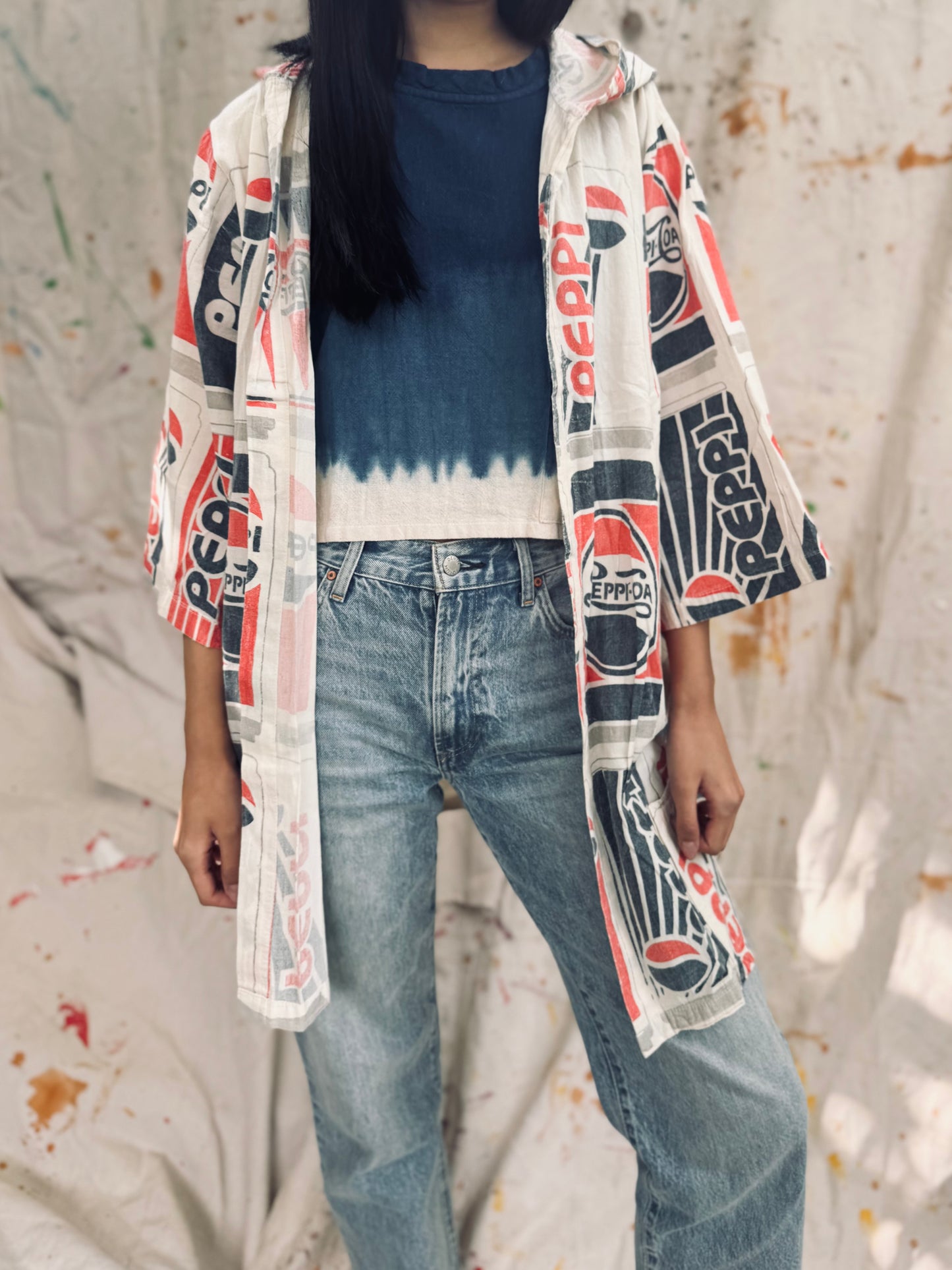 Thailand Vintage Sack Coat – “Peppi-Cola” Hooded Edition