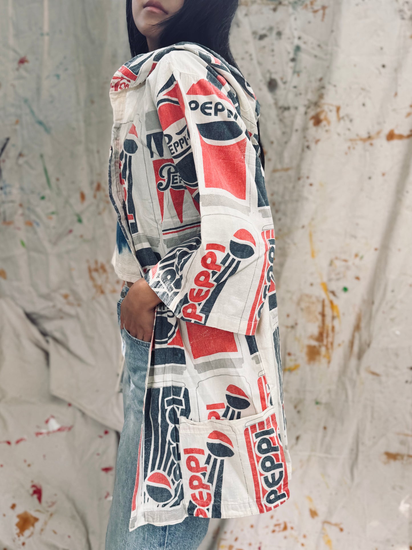 Thailand Vintage Sack Coat – “Peppi-Cola” Hooded Edition