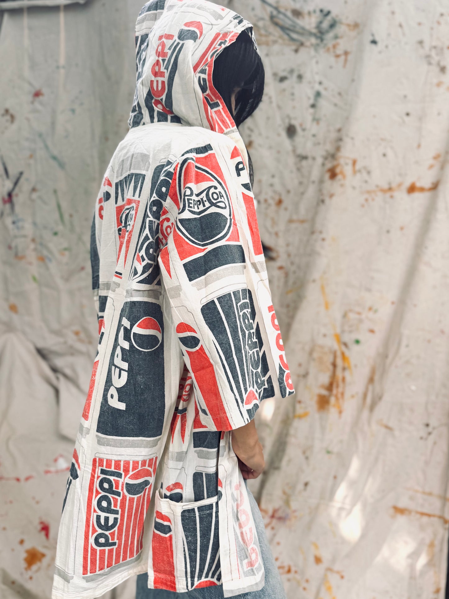 Thailand Vintage Sack Coat – “Peppi-Cola” Hooded Edition