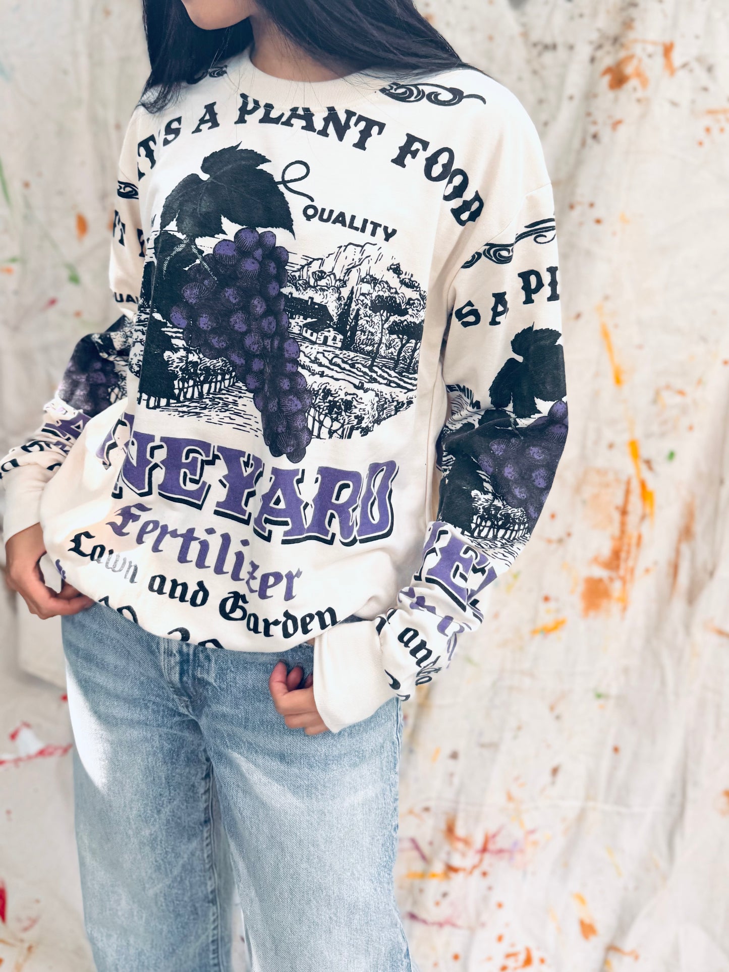 Thailand Sack Edit – “Vineyard” Graphic Sweatshirt